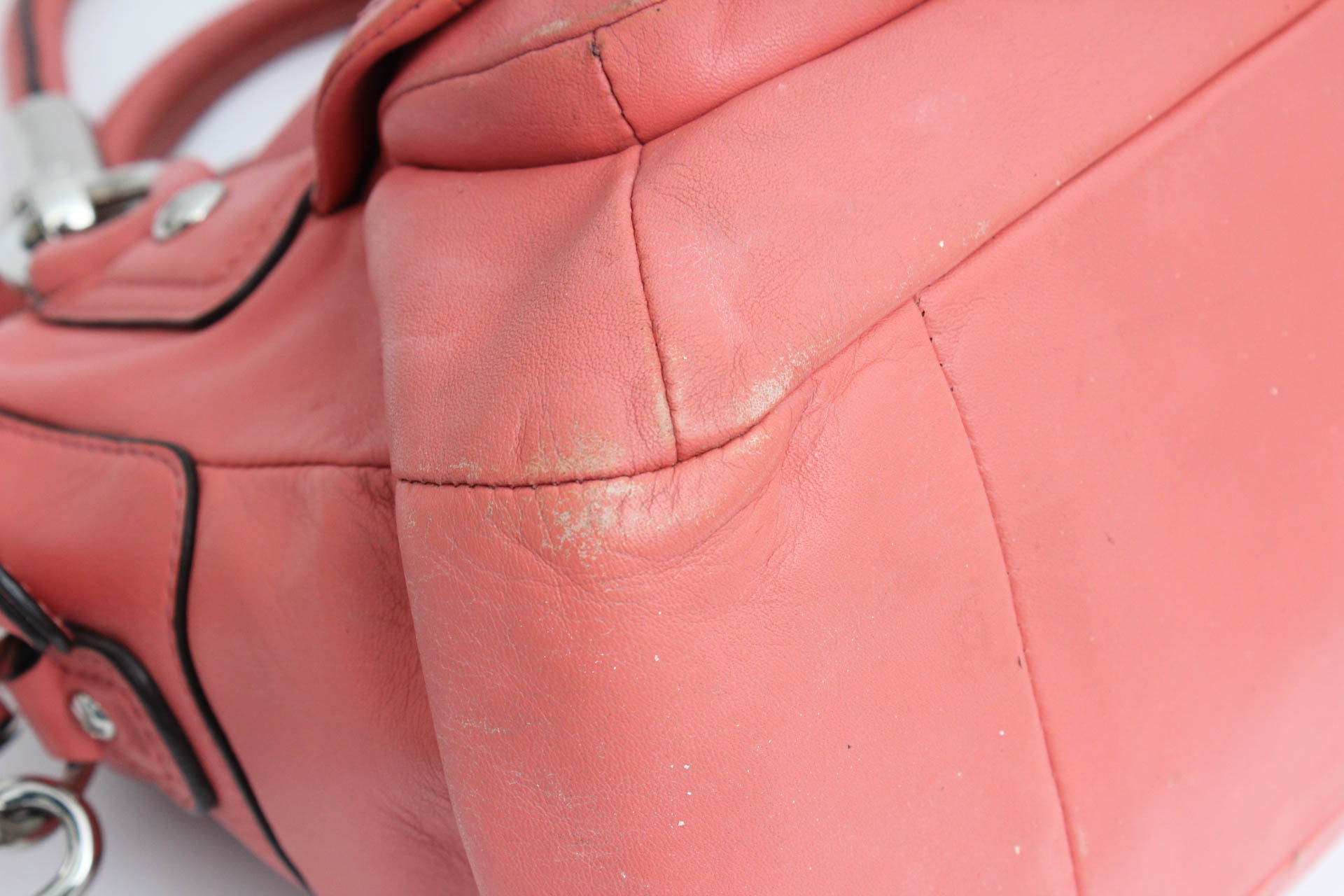 Coach Coral Leather Kristin Satchel