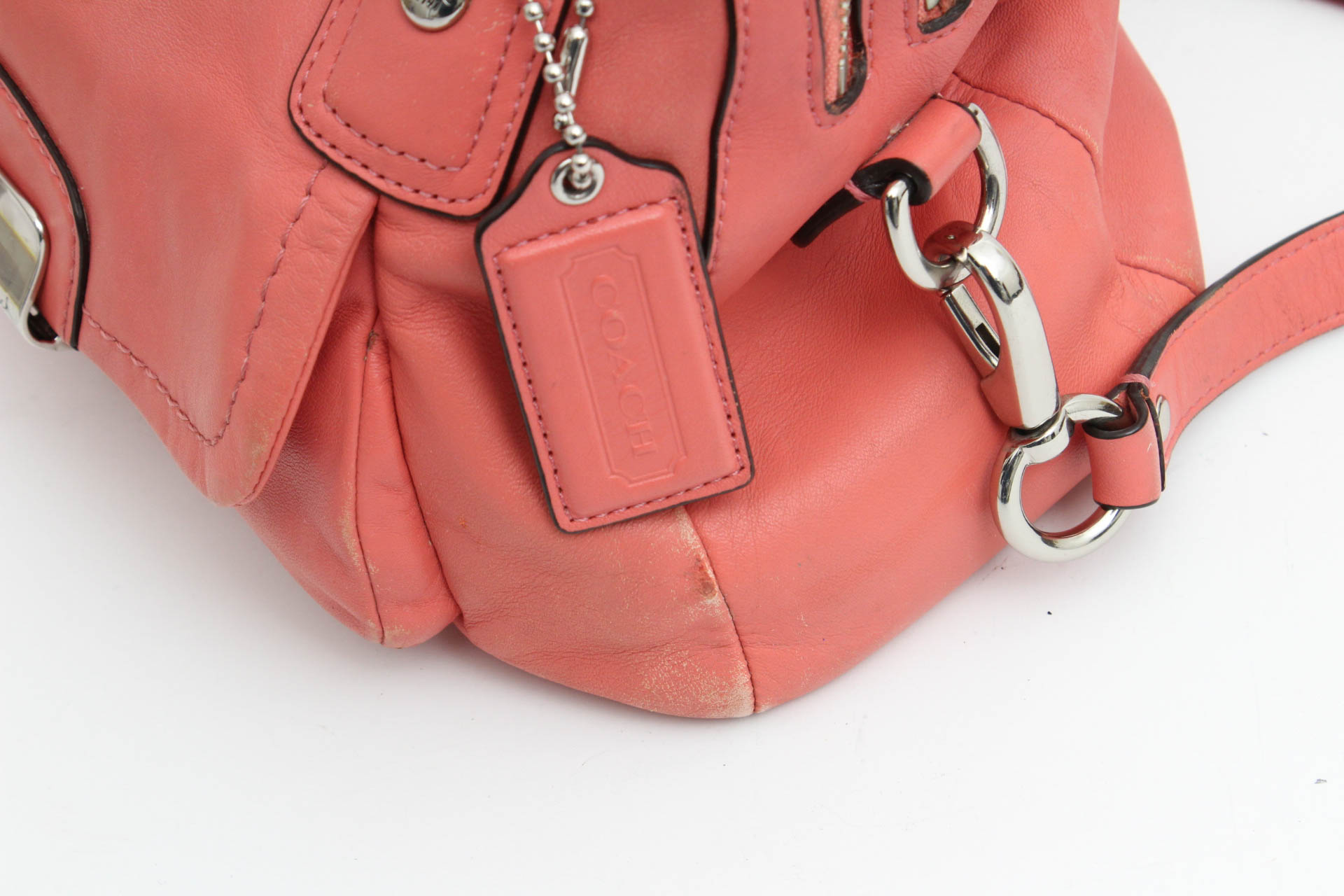 Coach Coral Leather Kristin Satchel