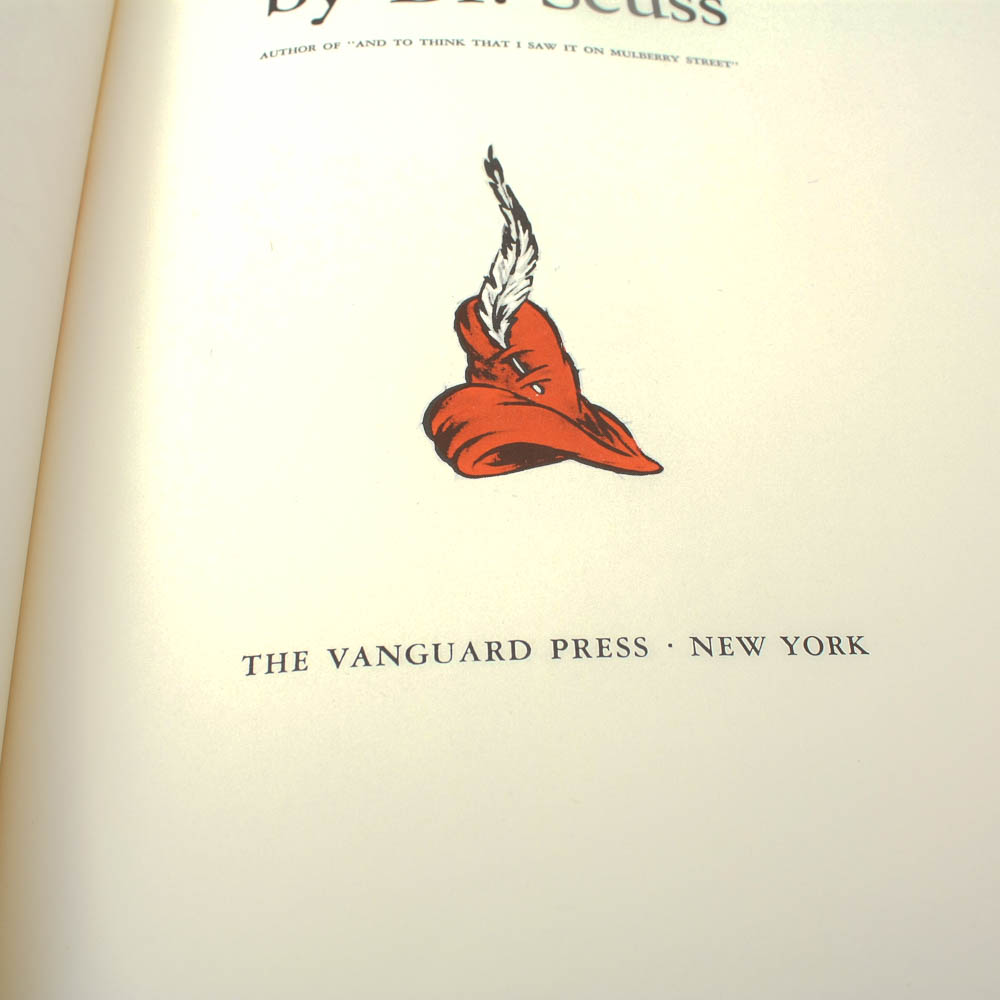 "The 500 Hats of Bartholomew Cubbins" by Dr. Suess Early Edition