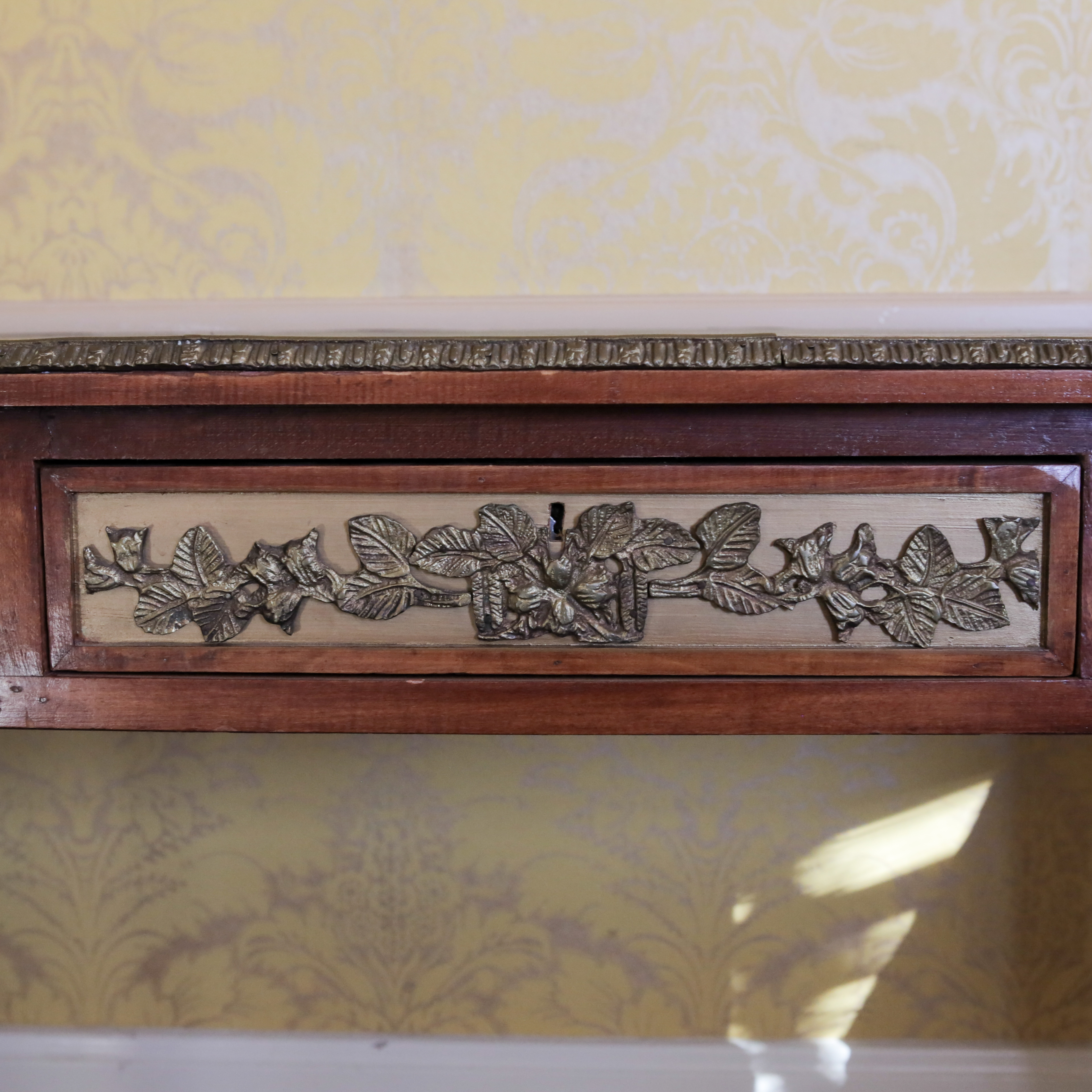 Louis XVI Style Three-Drawer Writing Table