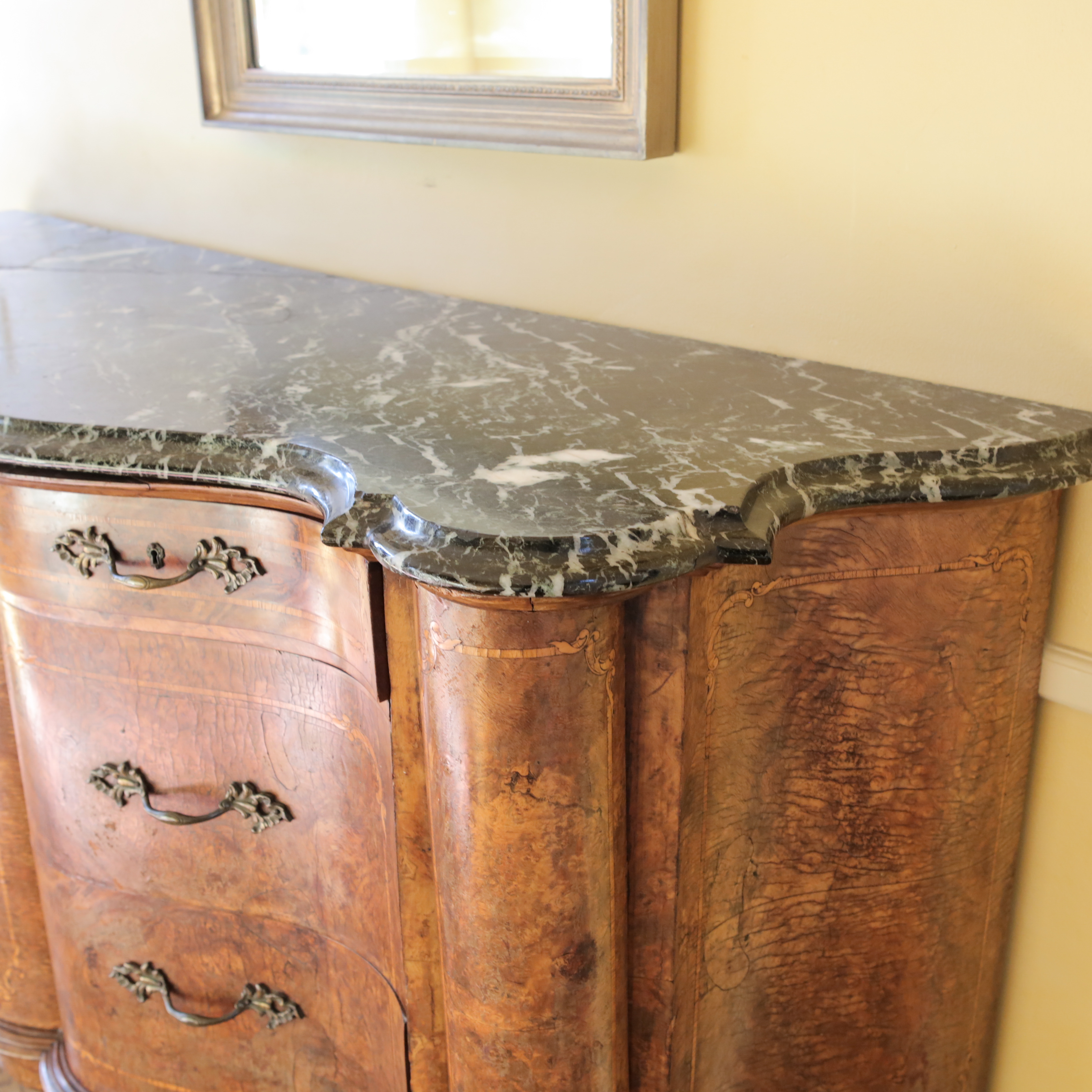 Louis XV Style Wood and Marble Buffet