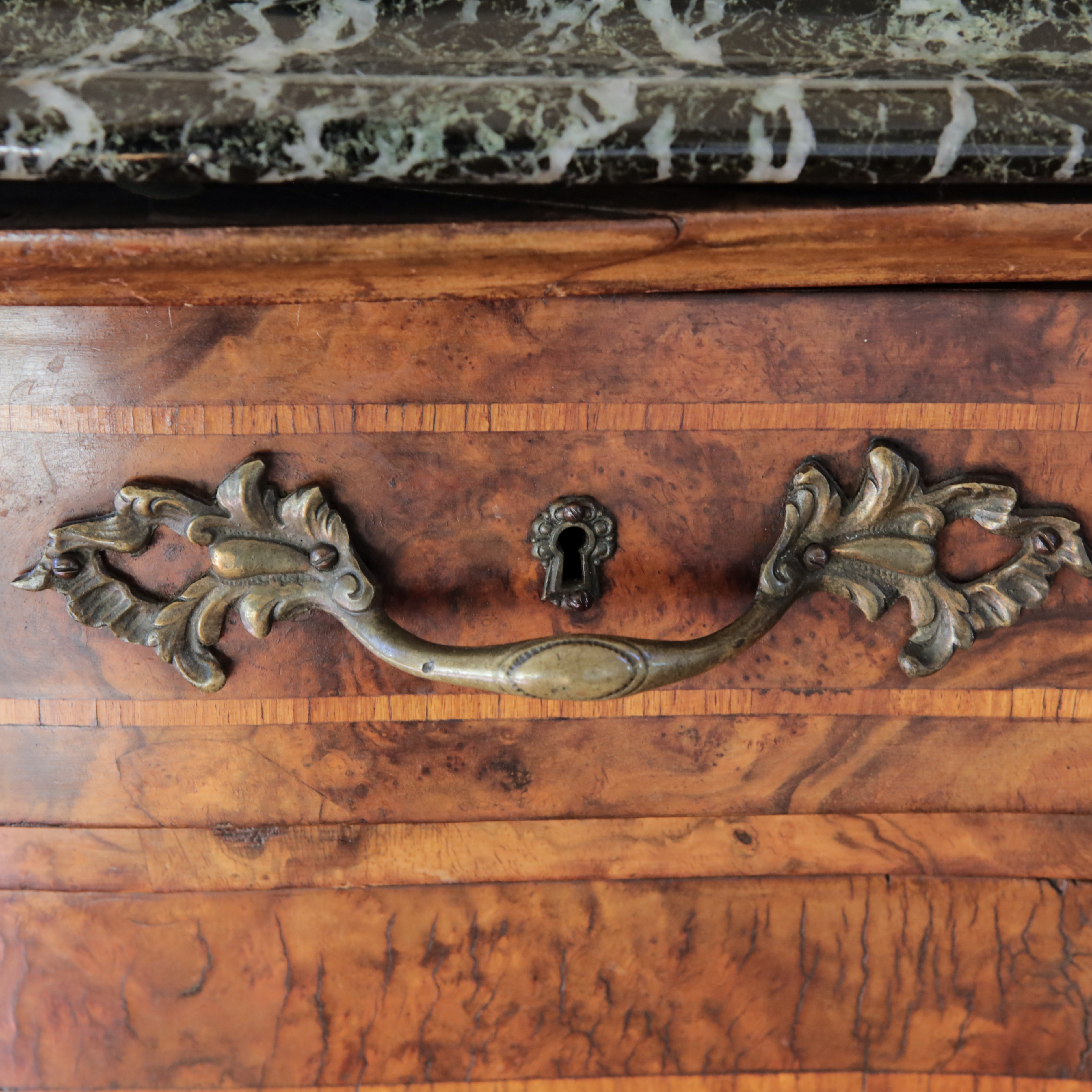 Louis XV Style Wood and Marble Buffet
