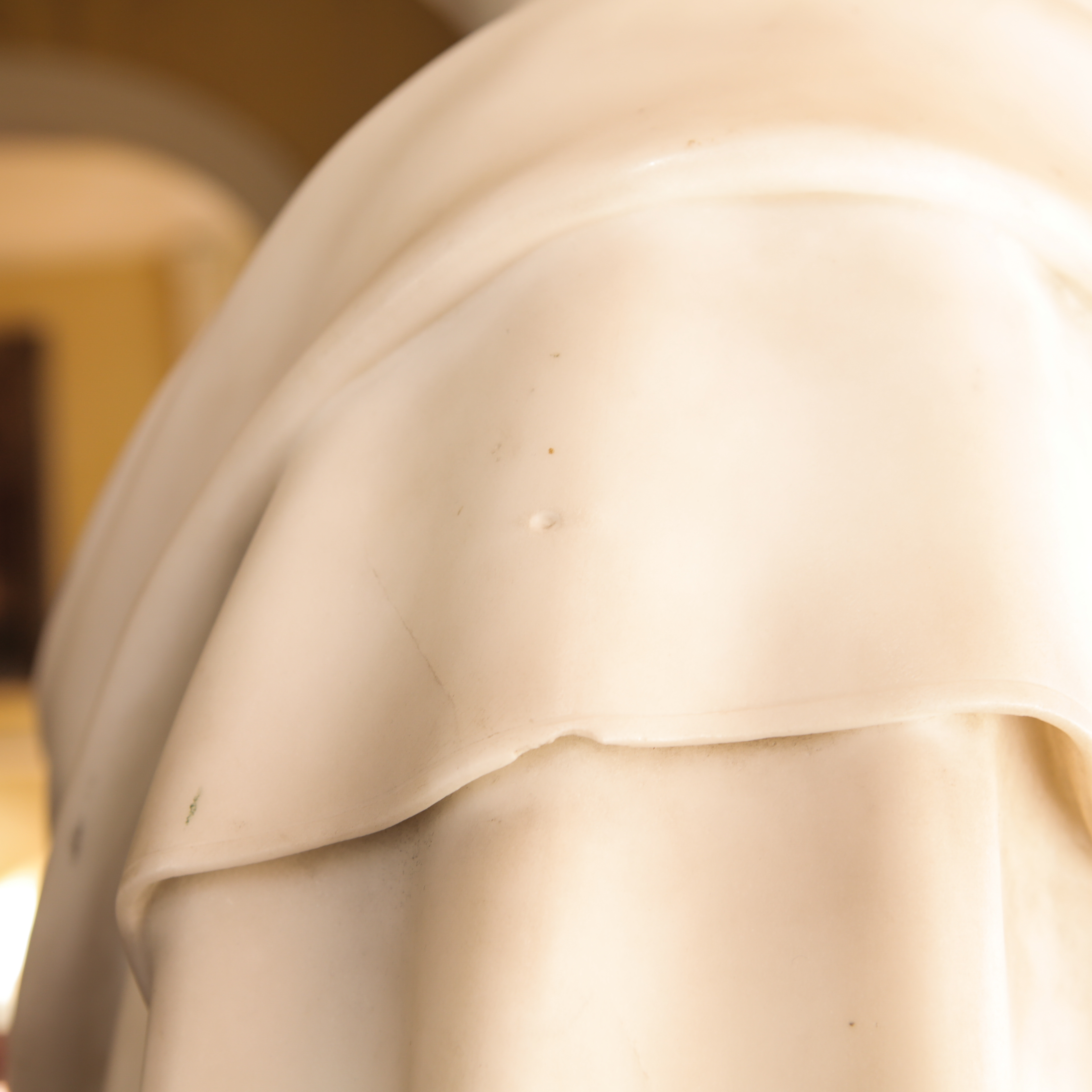 Joseph Mozier Carrara Marble Bust