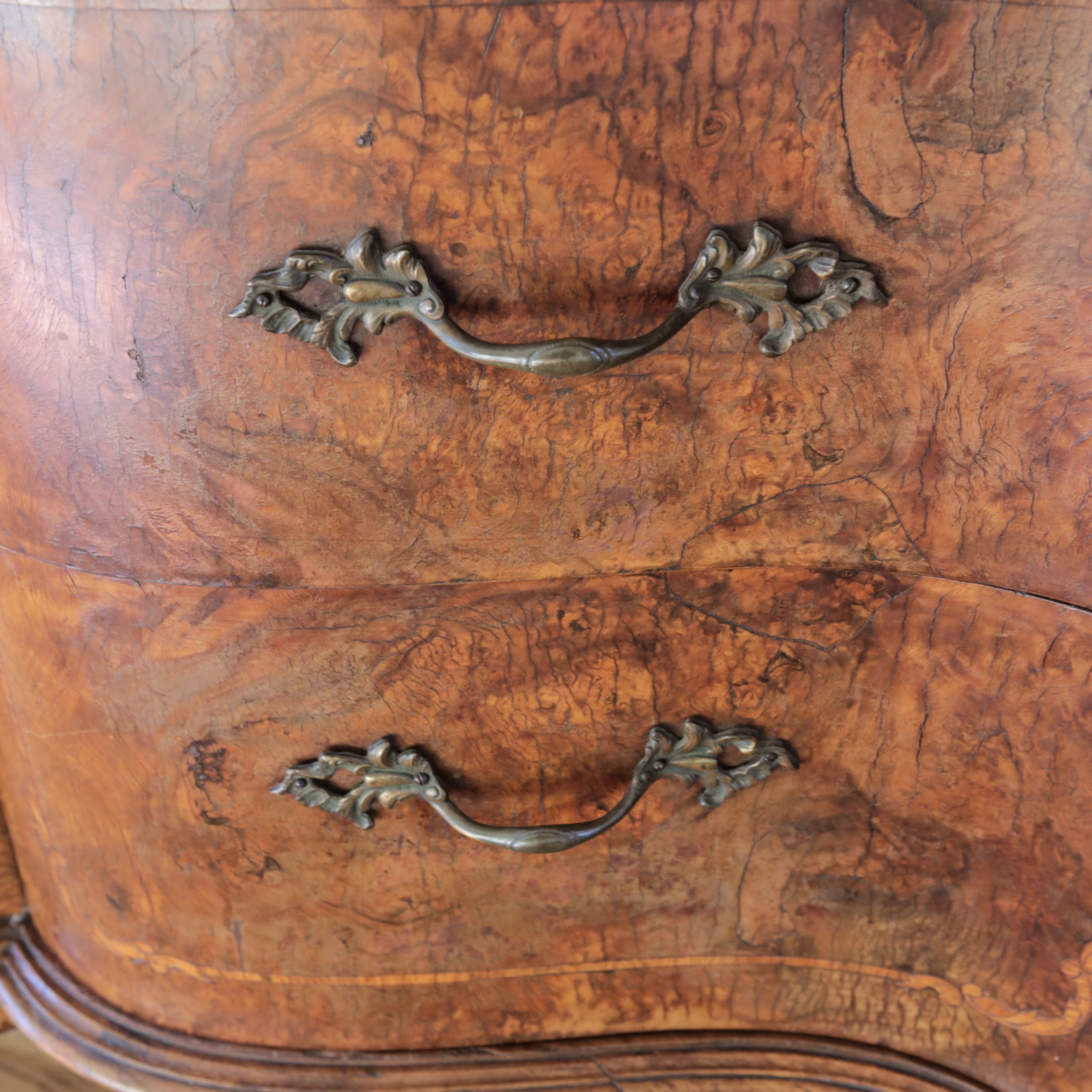 Louis XV Style Wood and Marble Buffet