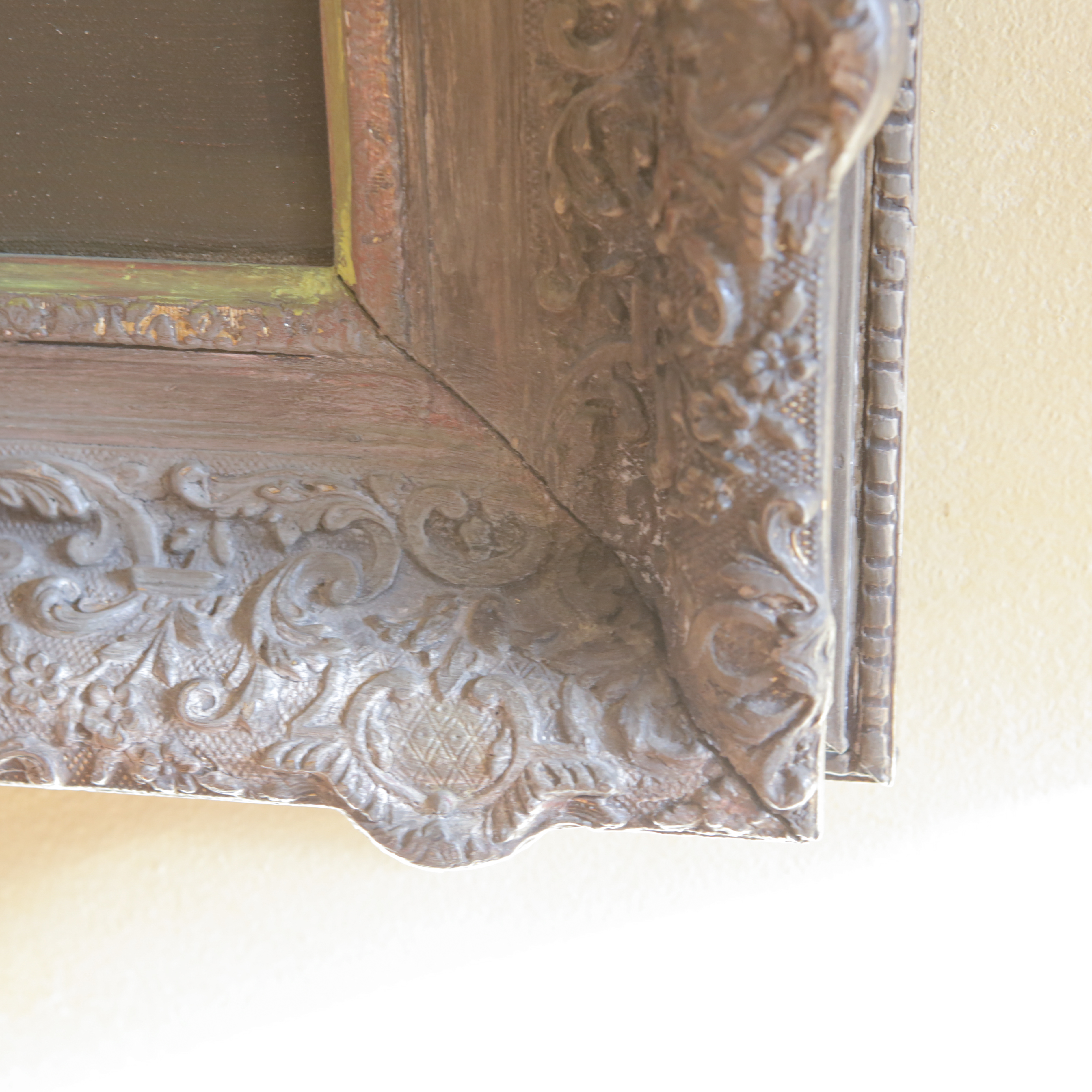 Framed Original Oil Painting on Canvas of Figures