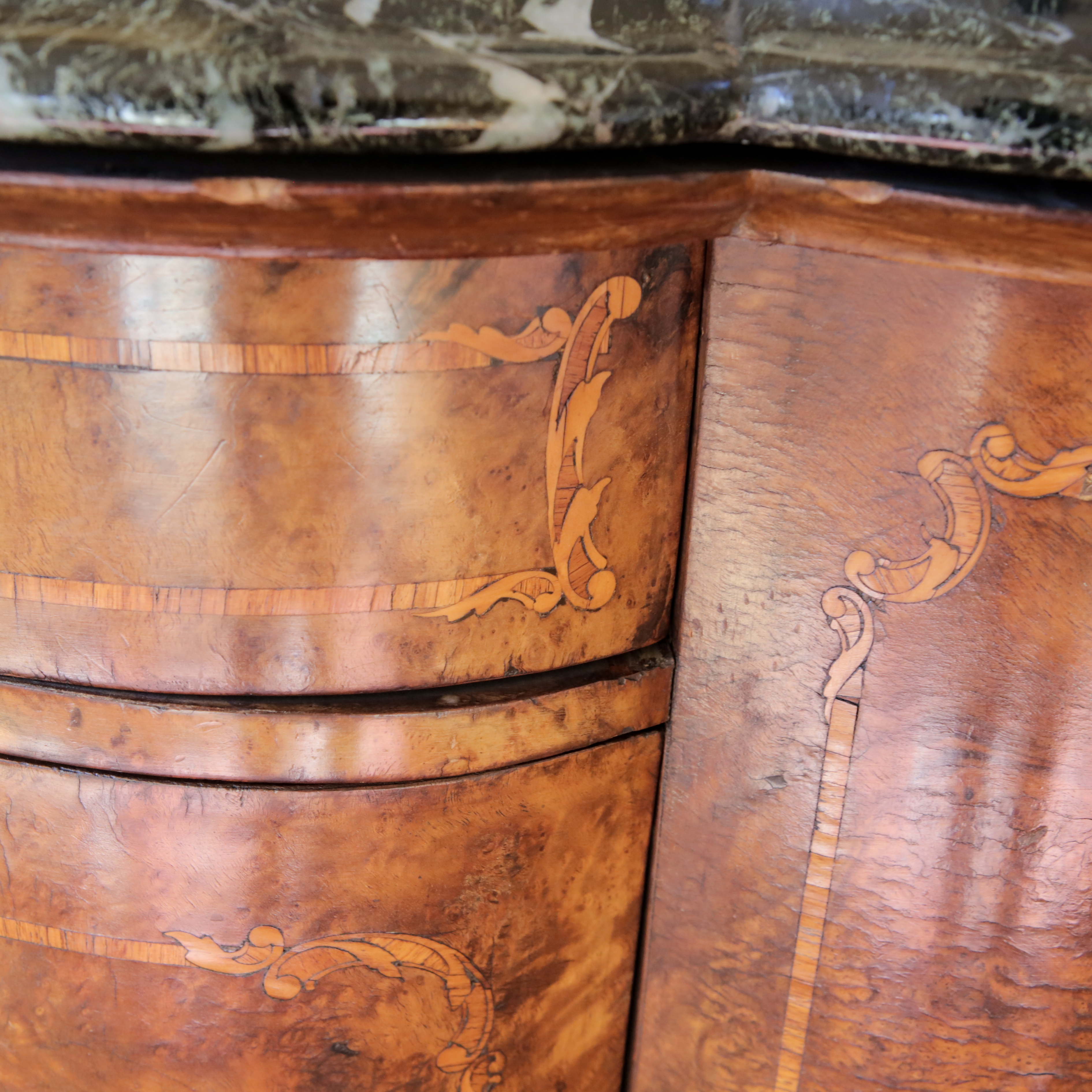 Louis XV Style Wood and Marble Buffet