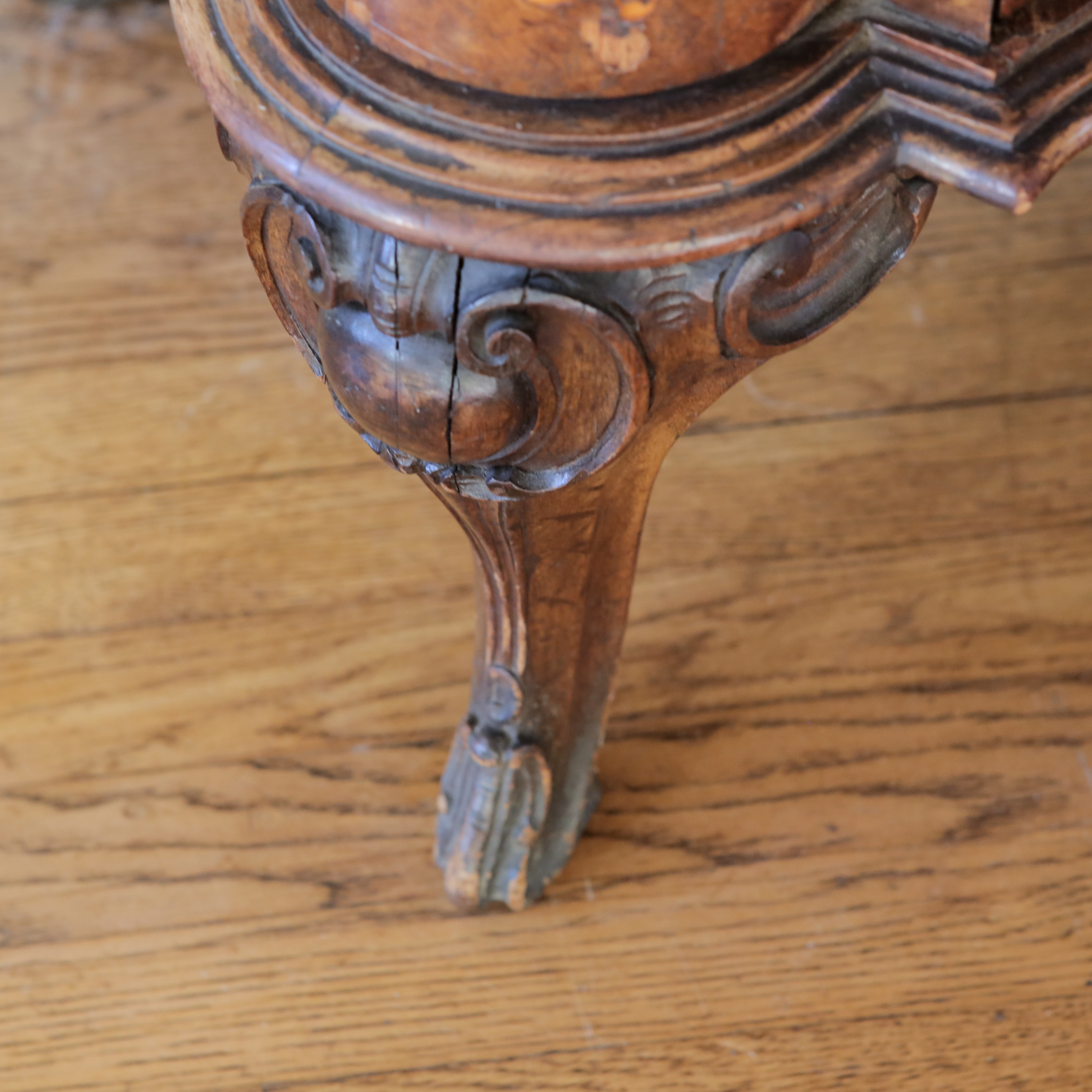 Louis XV Style Wood and Marble Buffet