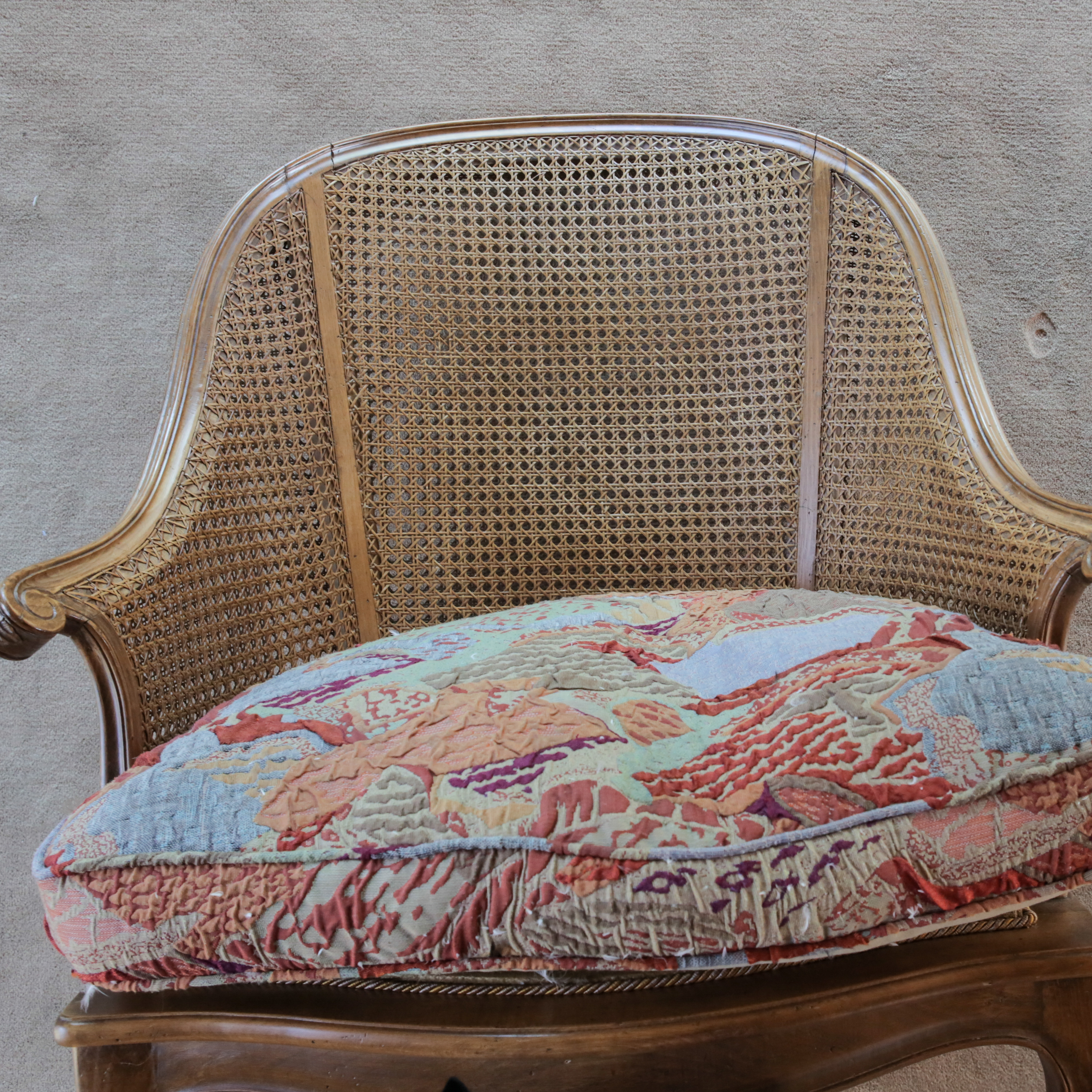 Louis XV Style Caned Bergères