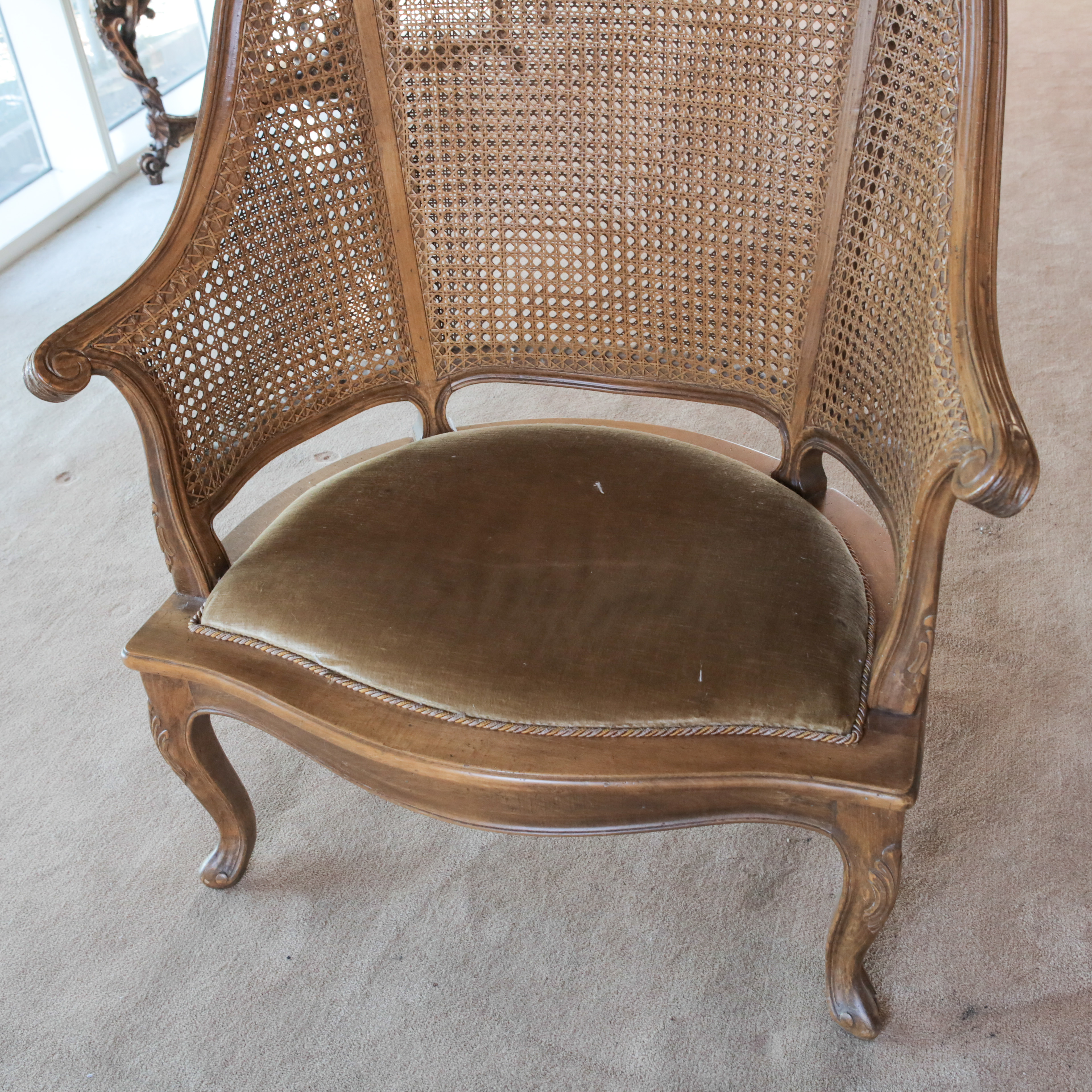 Louis XV Style Caned Bergères