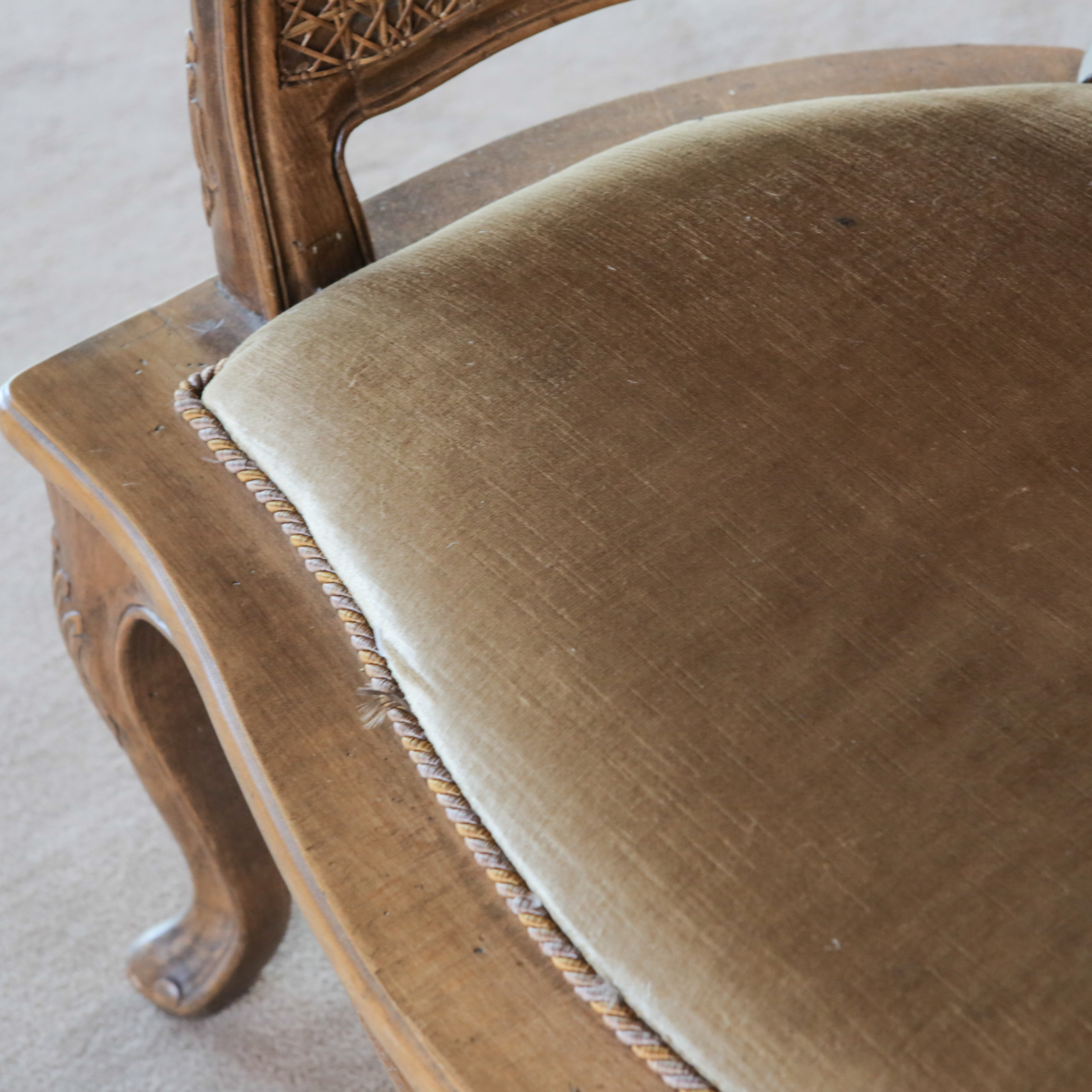 Louis XV Style Caned Bergères