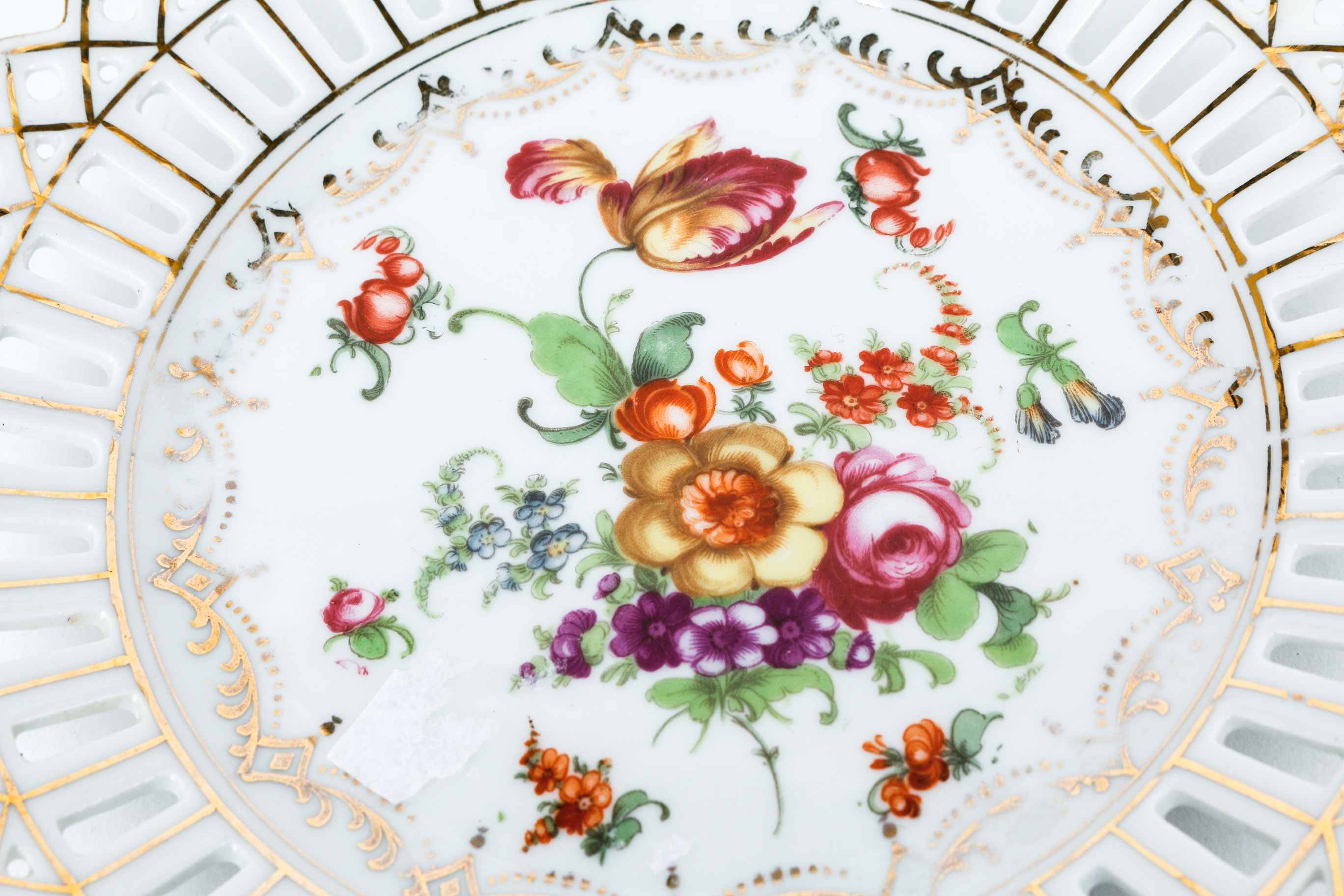 Pair of Carl Schumann of Bavaria "Dresden Flowers" Plates