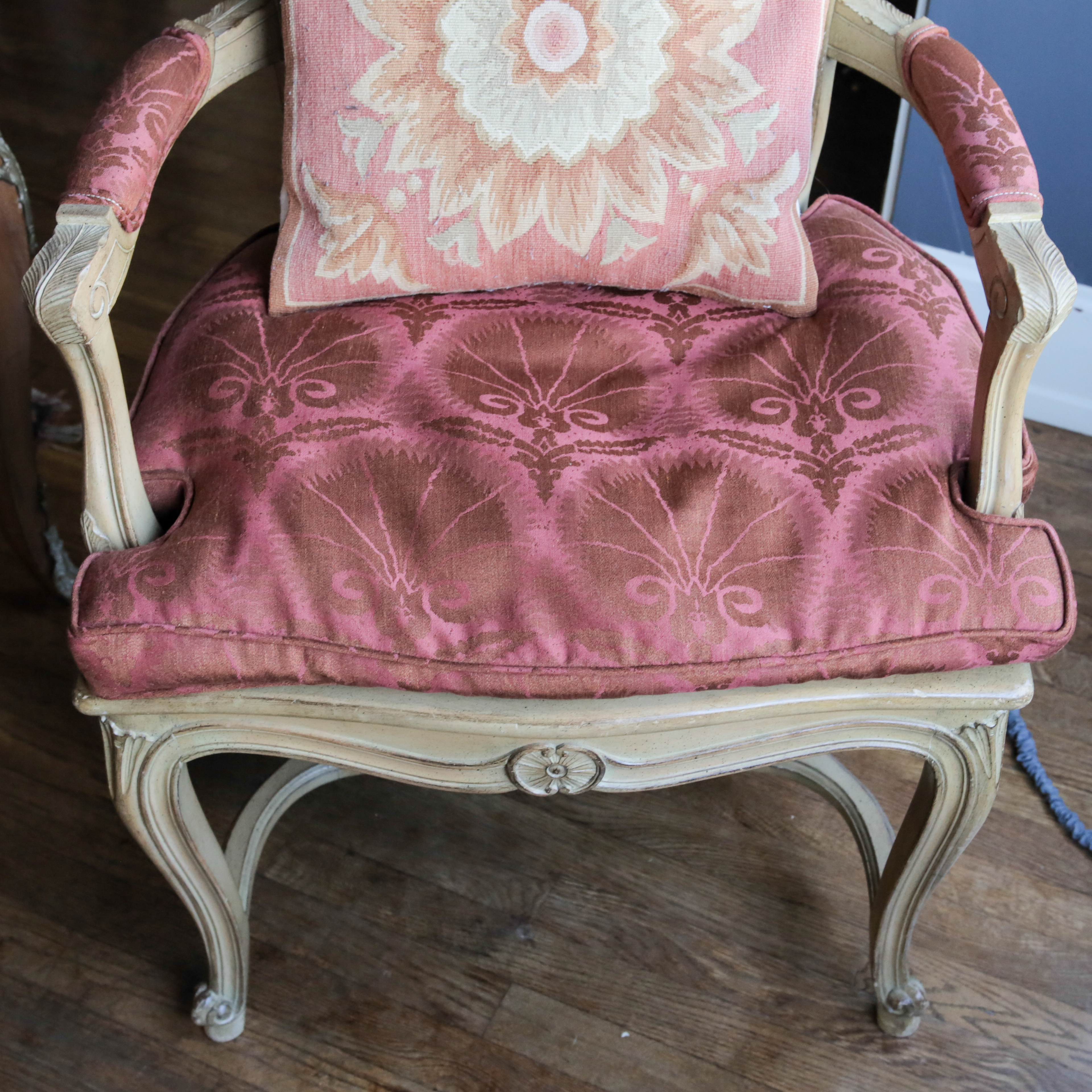 Louis XV Style Caned Armchair
