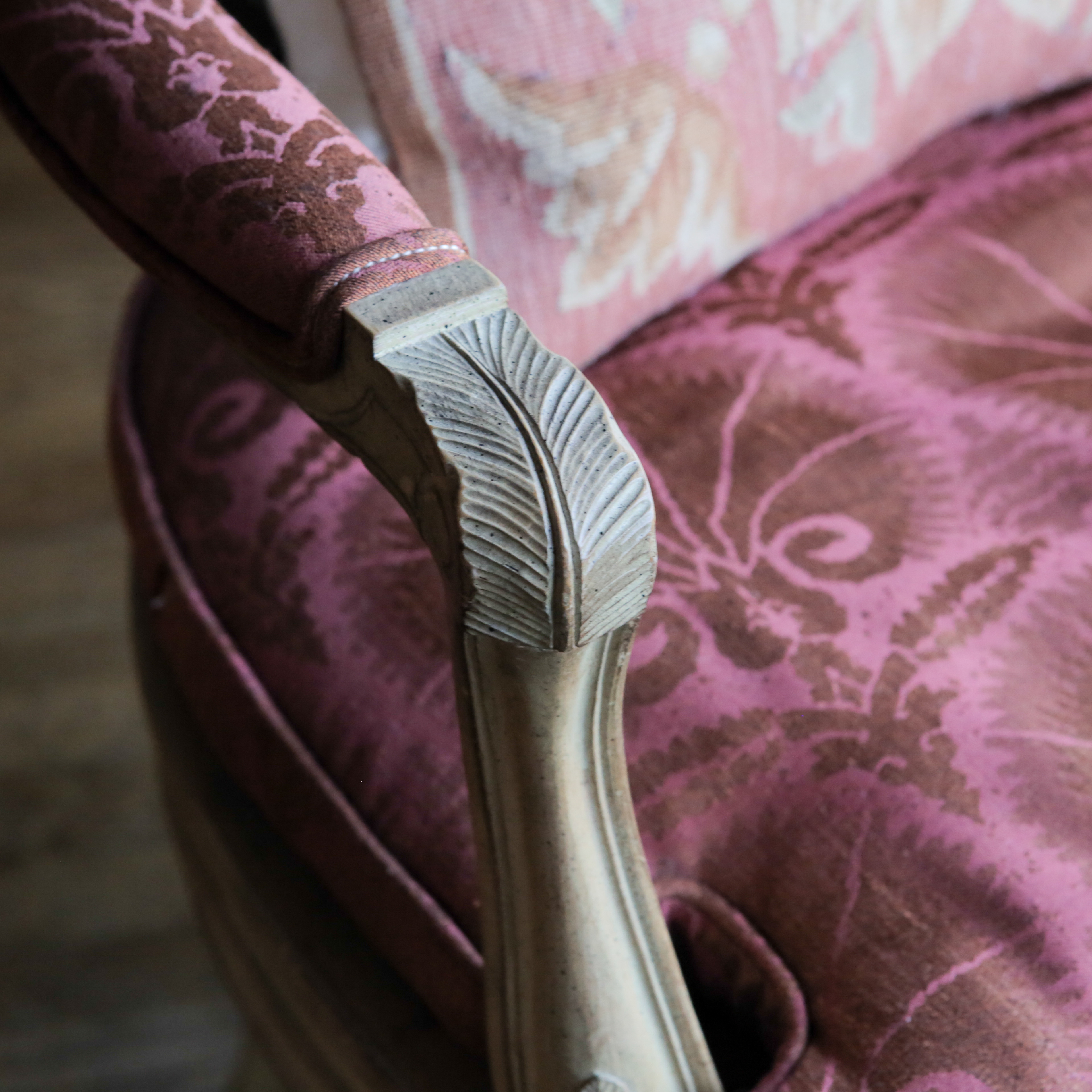 Louis XV Style Caned Armchair