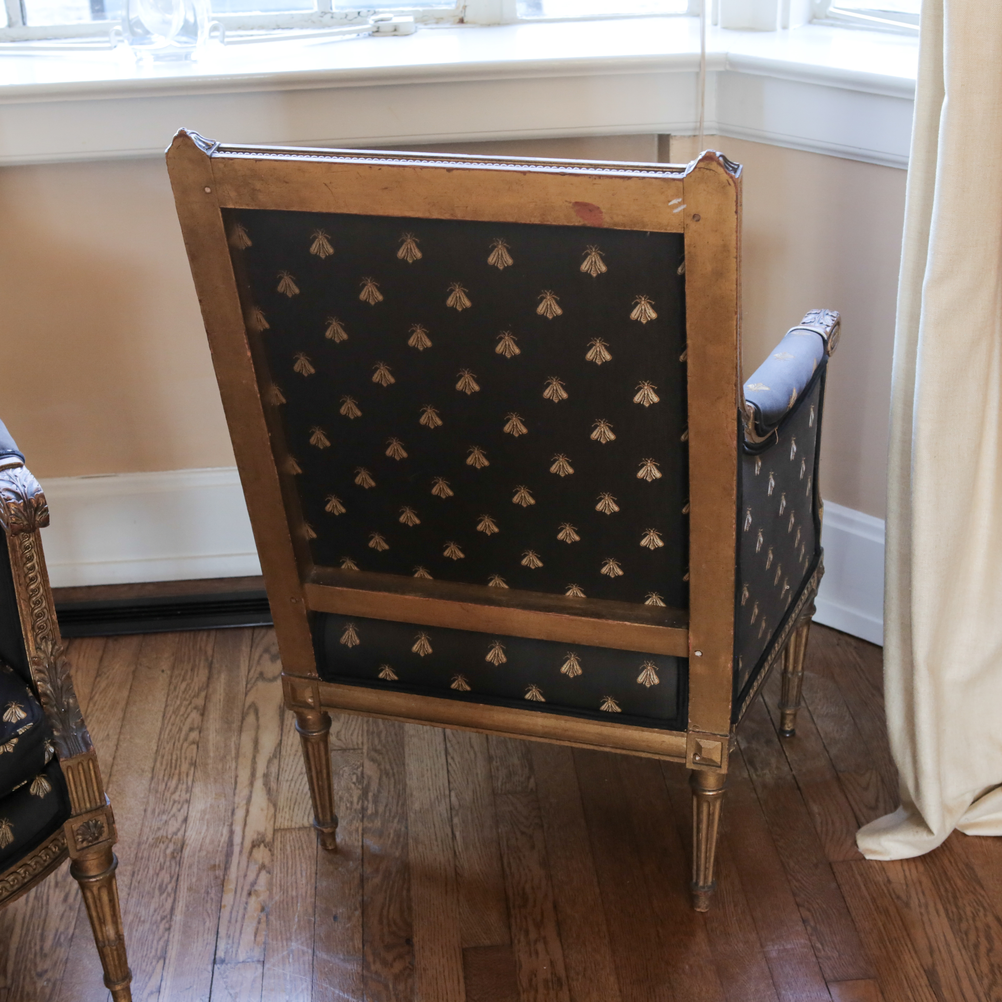 Louis XVI Style Giltwood Bergères