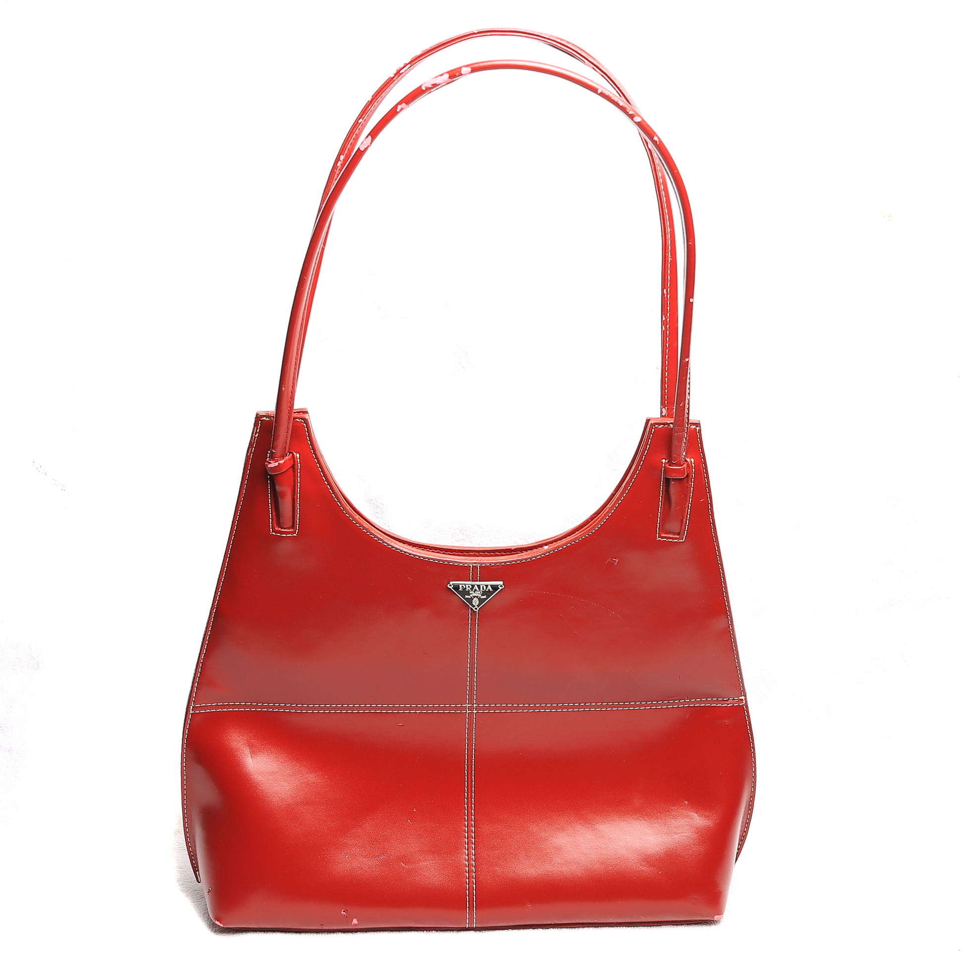 Prada Red Leather Purse