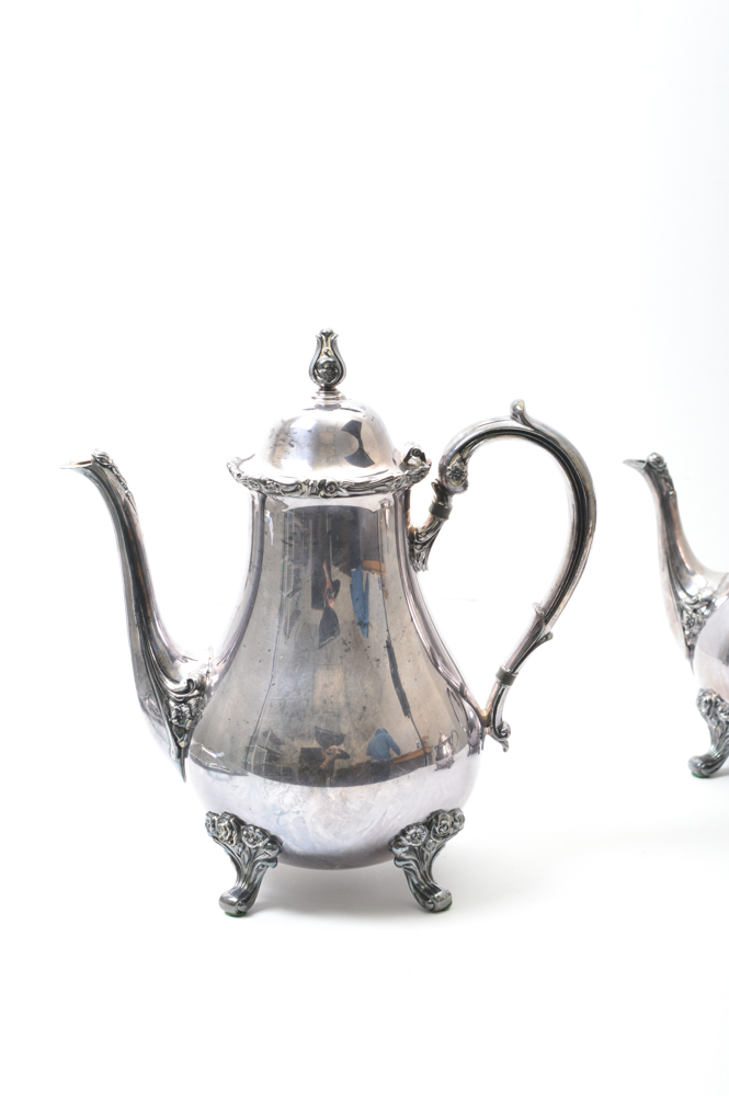 Wilcox International Silver Company Silver Plate Tea Service