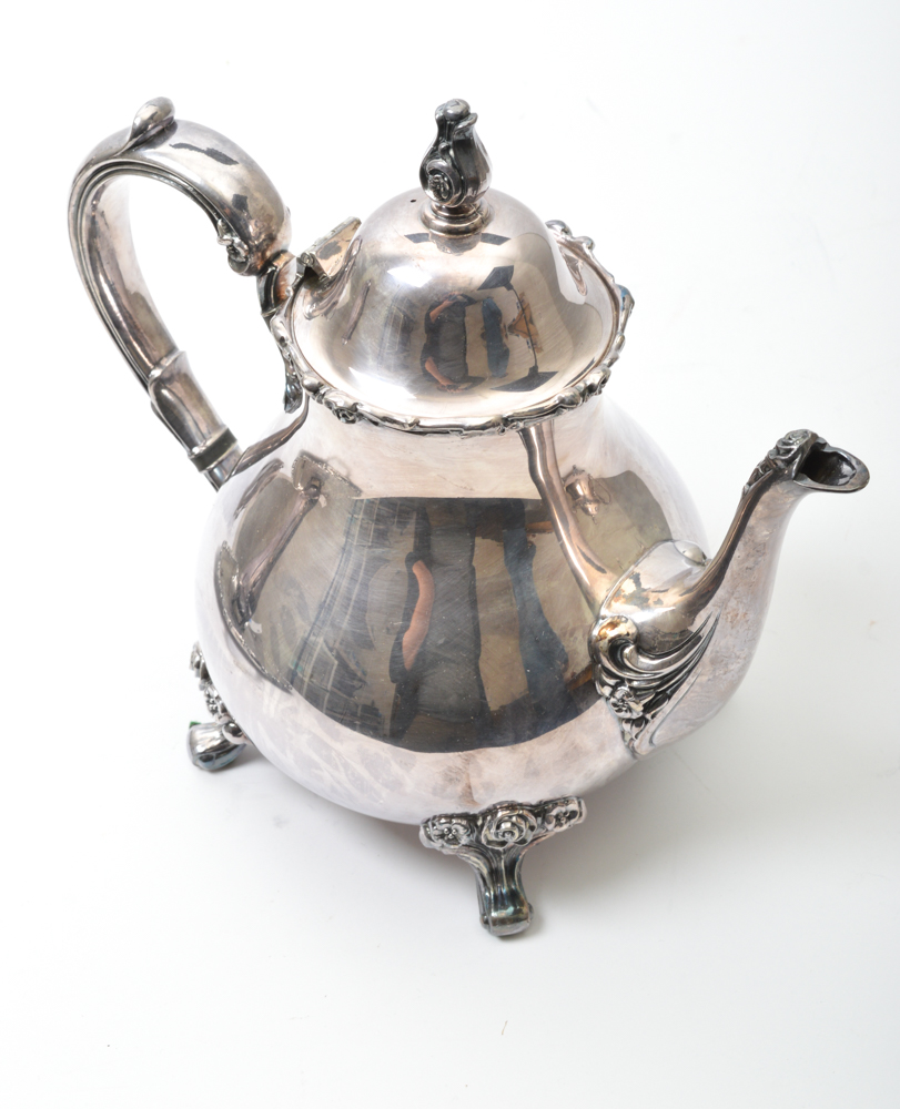 Wilcox International Silver Company Silver Plate Tea Service