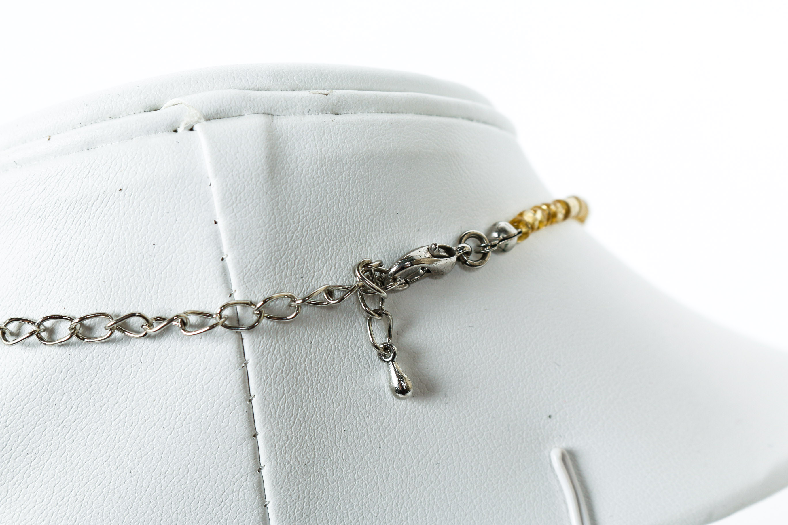 Tiger's Eye and Glass Bead Necklace and Earrings