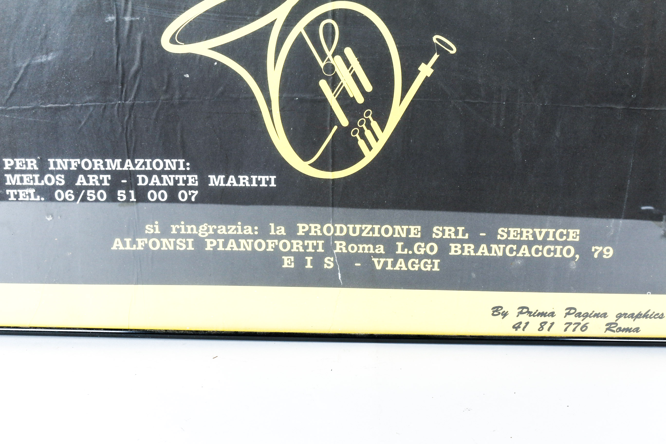 Vintage Melos Art Modern Jazz Quartet in Concerto Poster