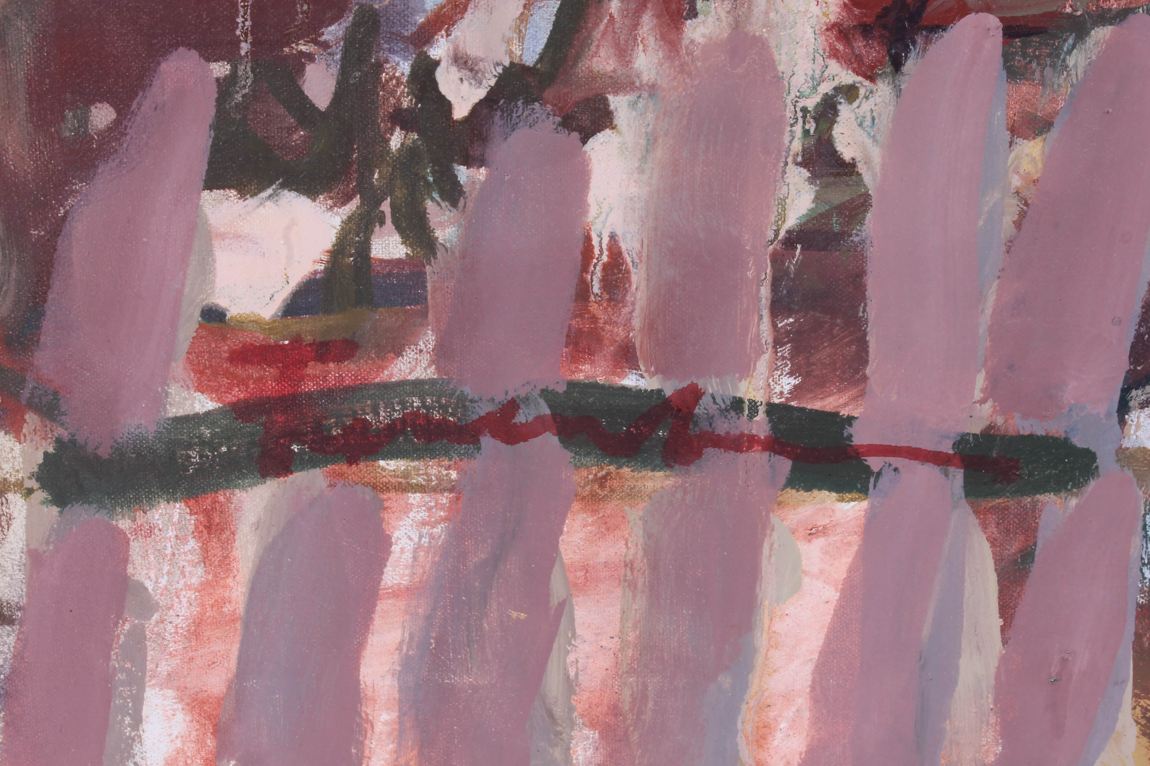 Original Abstract Landscape Oil Painting on Canvas