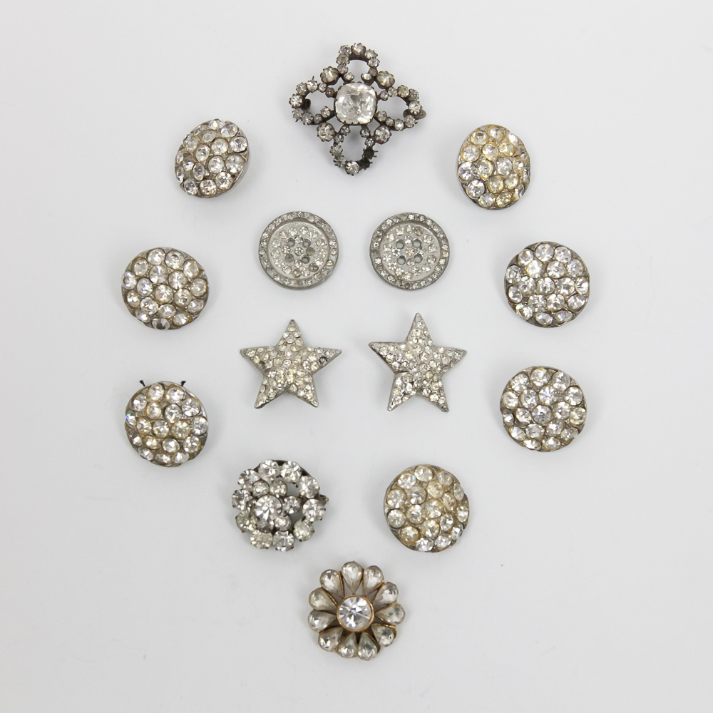 Collection of Rhinestone Embellished Buttons