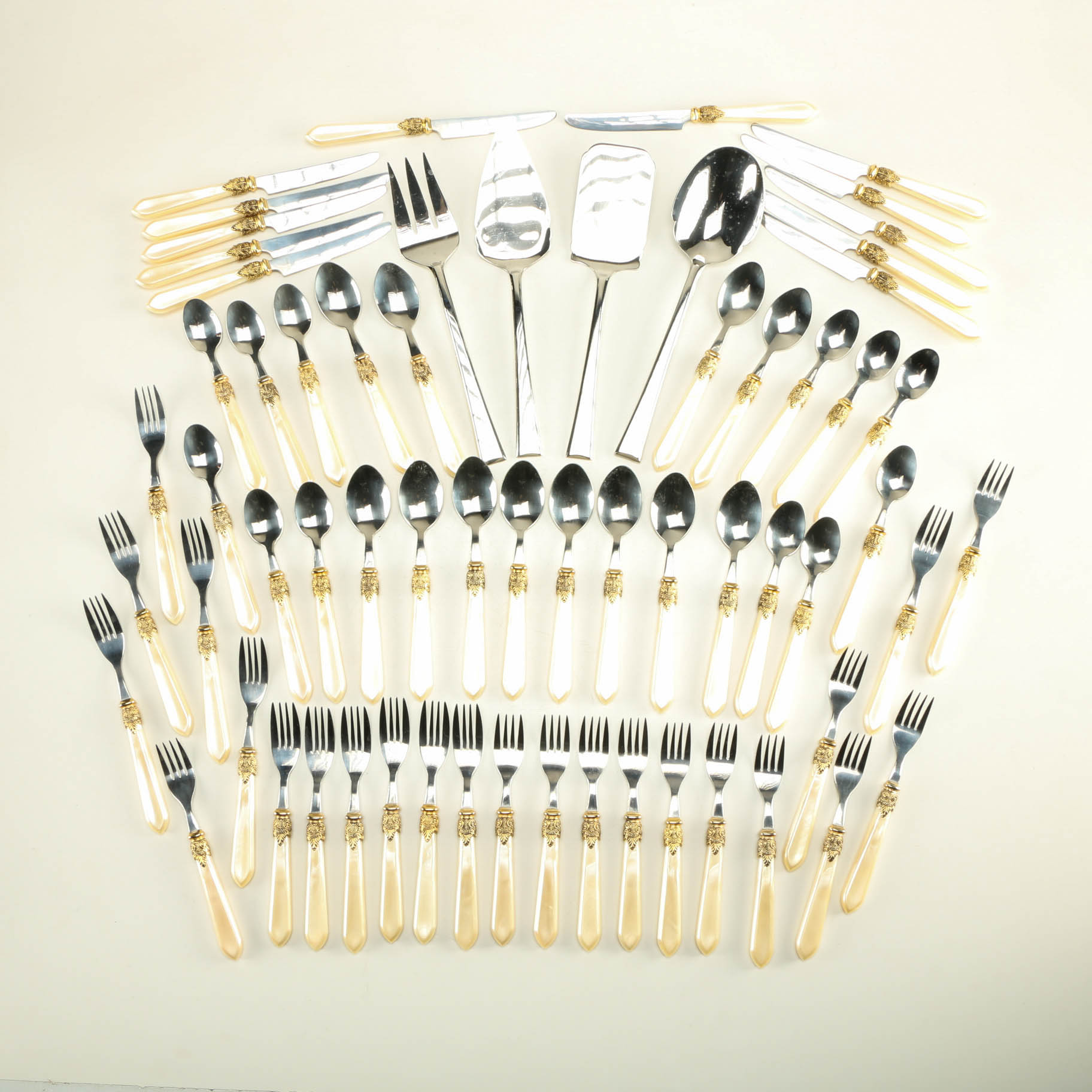 Set of Hampton Silversmiths and Lenox Stainless Flatware
