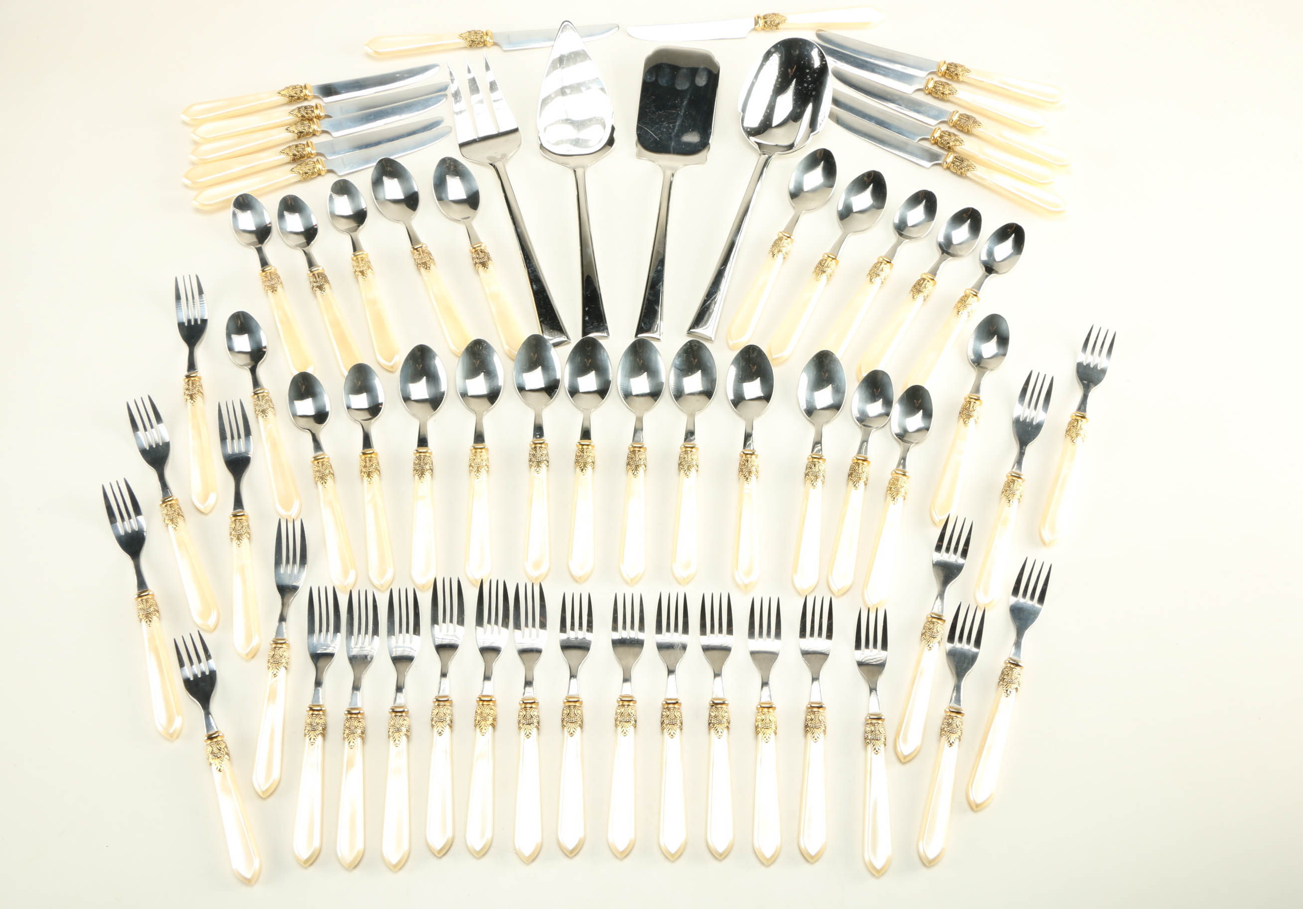 Set of Hampton Silversmiths and Lenox Stainless Flatware