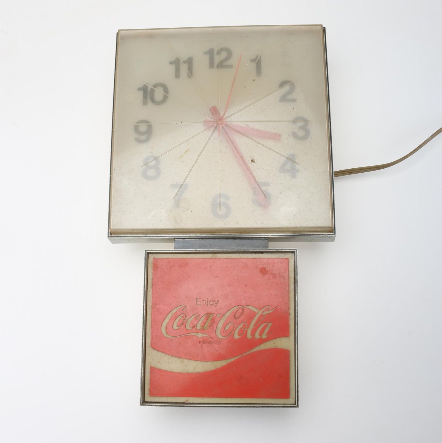 Vintage Coca-Cola Clock Circa 1965