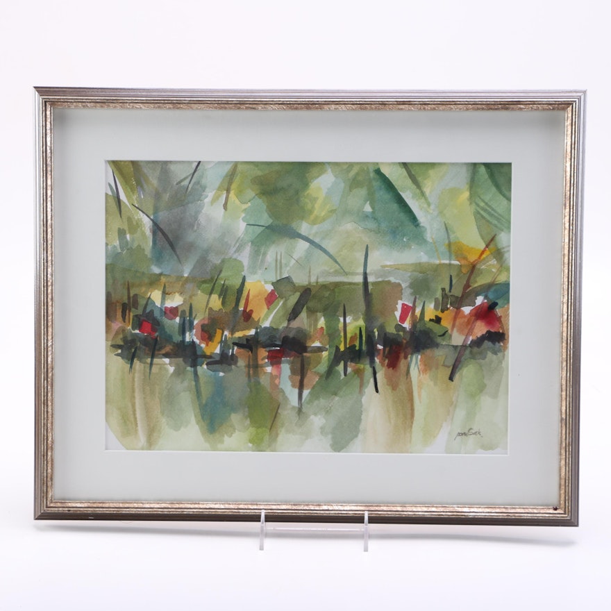 Signed Original Abstract Watercolor