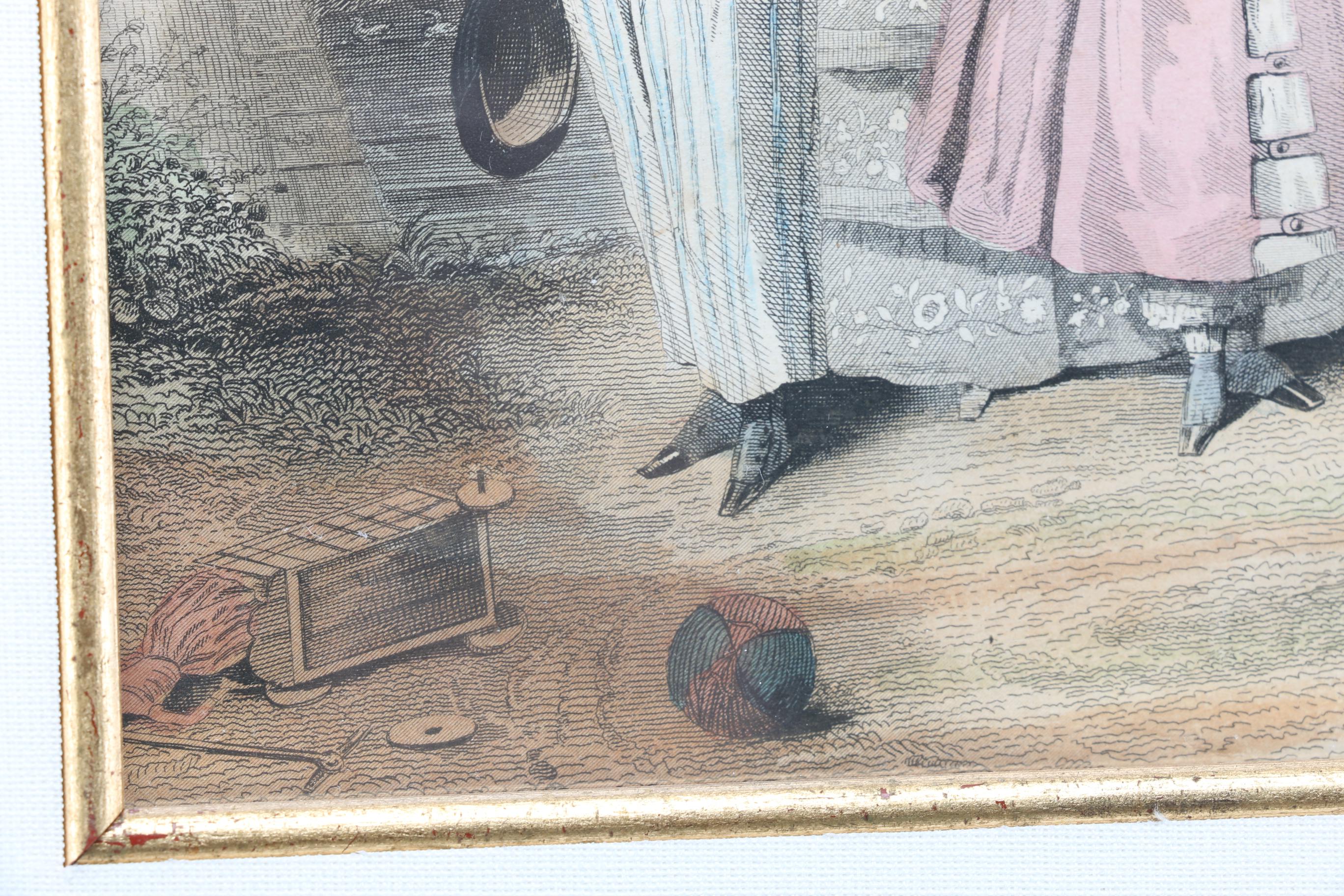 Framed Lithograph of Children's Fashions