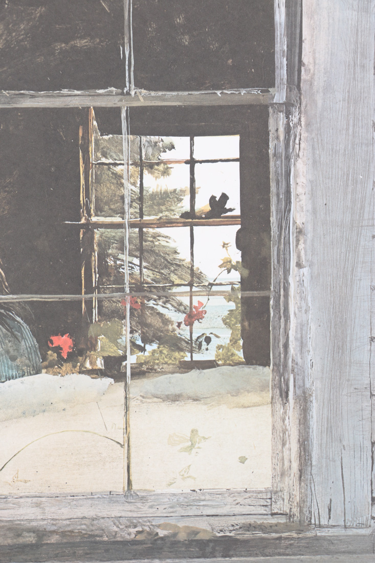 Offset Lithograph After Andrew Wyeth's "Geraniums"