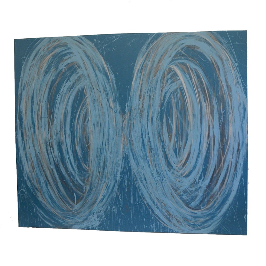 Nicholas Barbieri Mixed Media Painting "Funnel Tunnel"