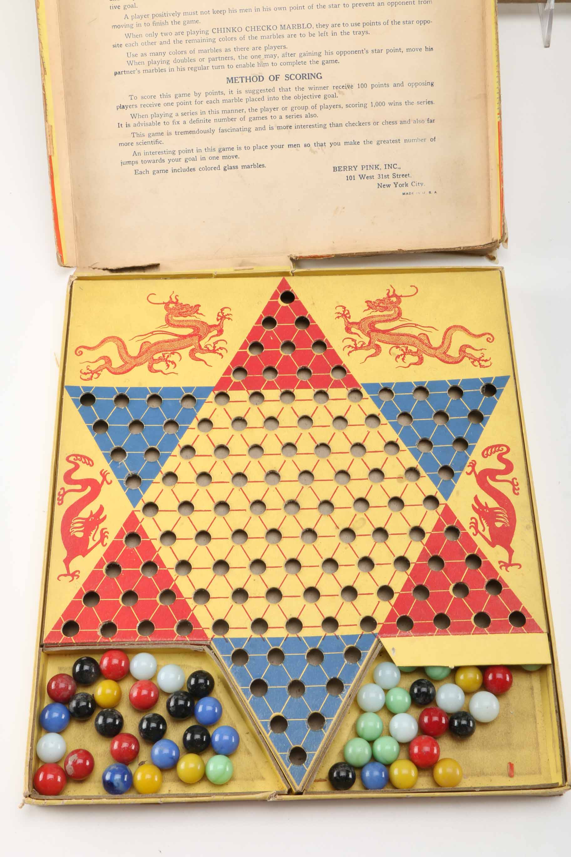 1930s Games Including Early Versions of Chinese Checkers