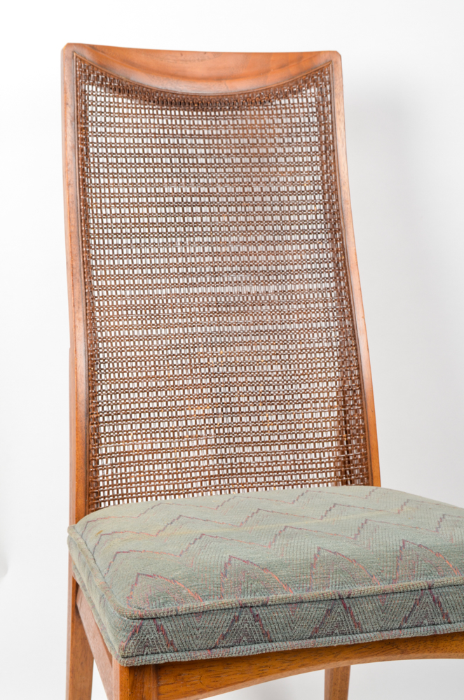 Mid Century Cane Back Dining Chairs
