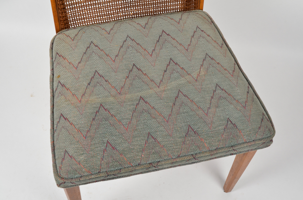 Mid Century Cane Back Dining Chairs