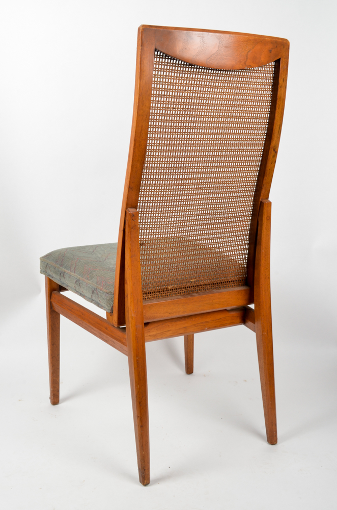 Mid Century Cane Back Dining Chairs