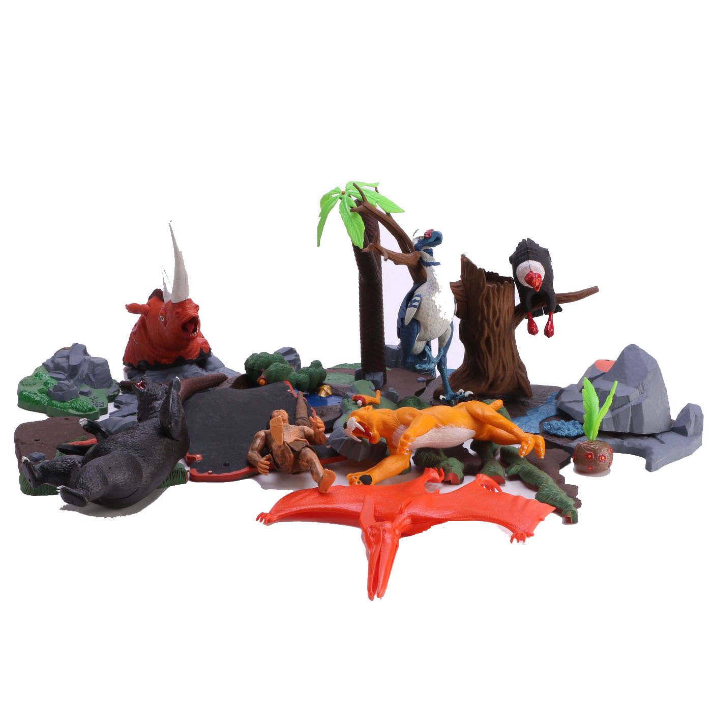 Aurora "Prehistoric Scenes: Tar Pit" Plastic Toy Models