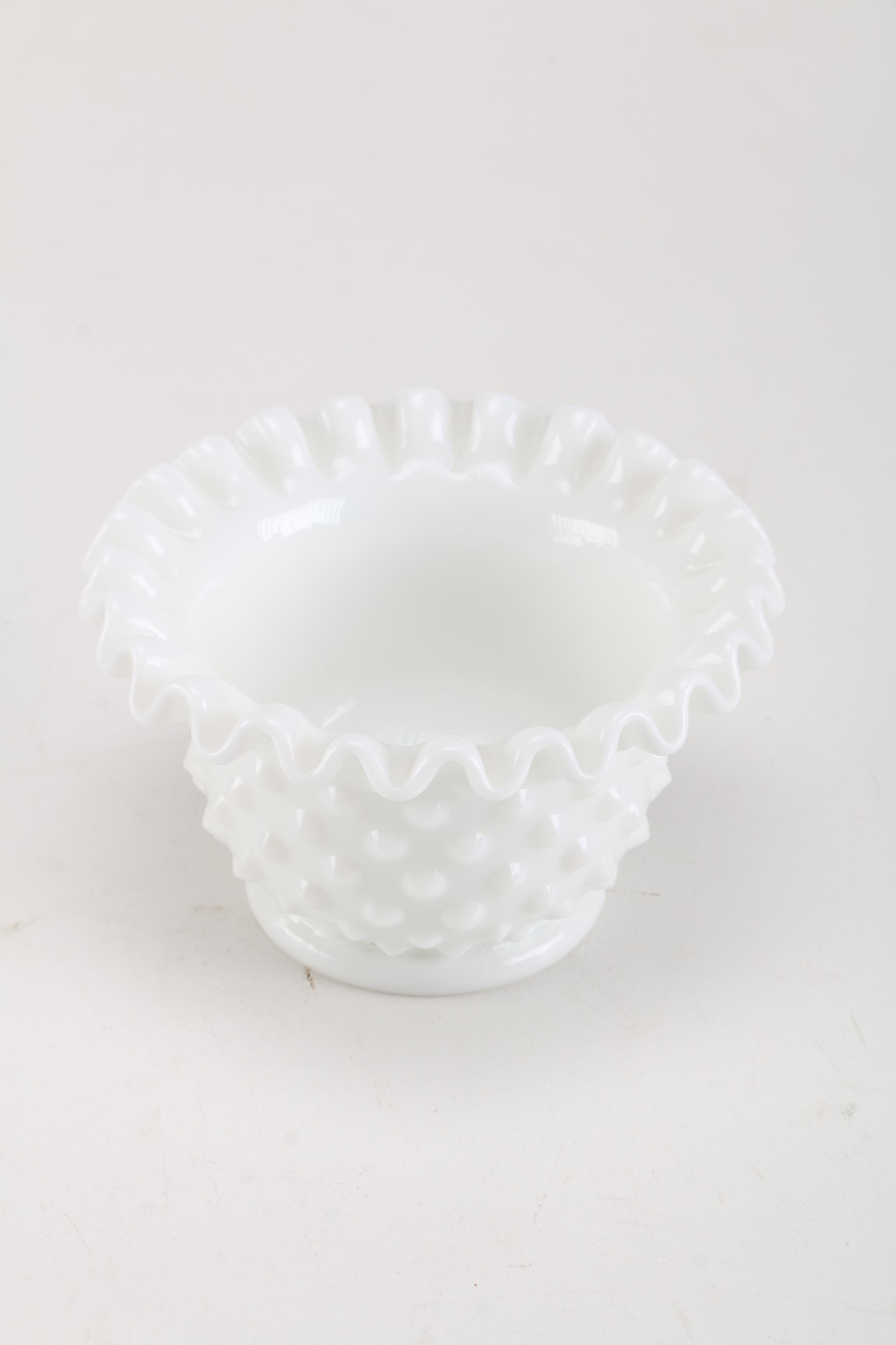 White Milk Glass Tableware and Decor