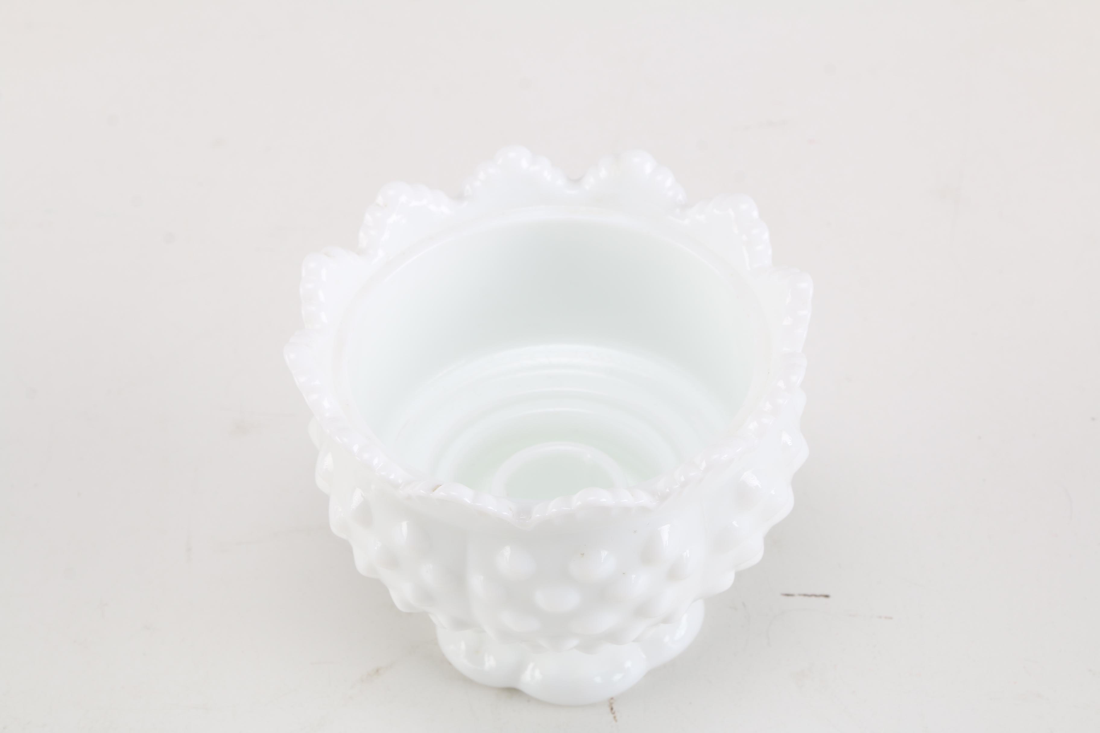 White Milk Glass Tableware and Decor