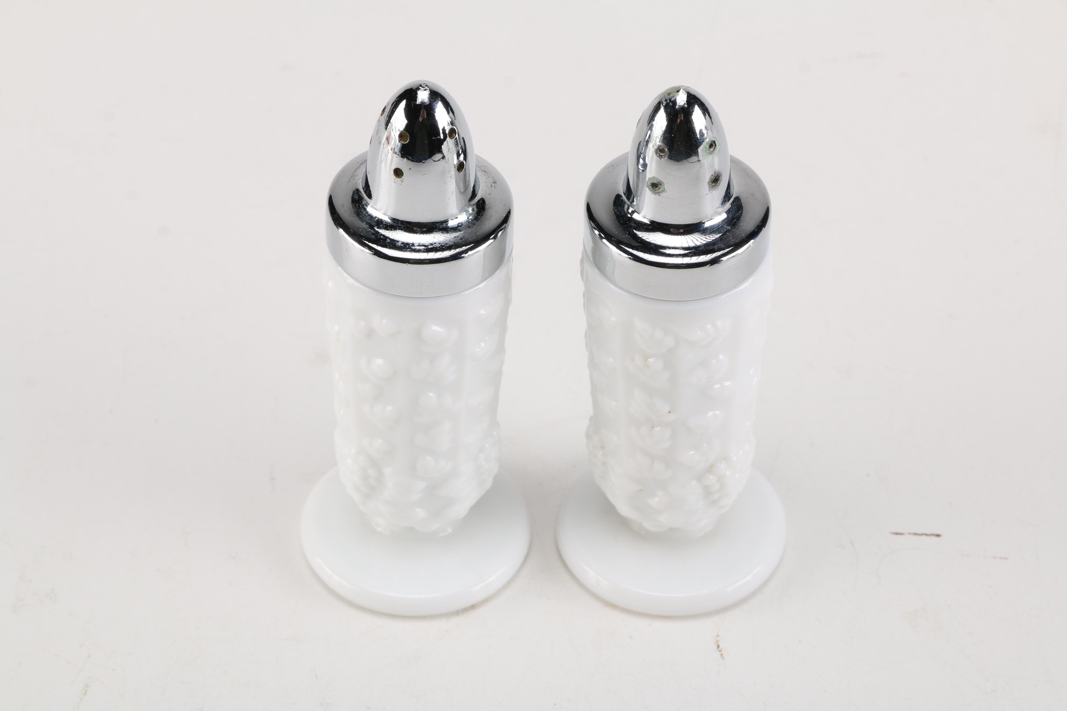 White Milk Glass Tableware and Decor