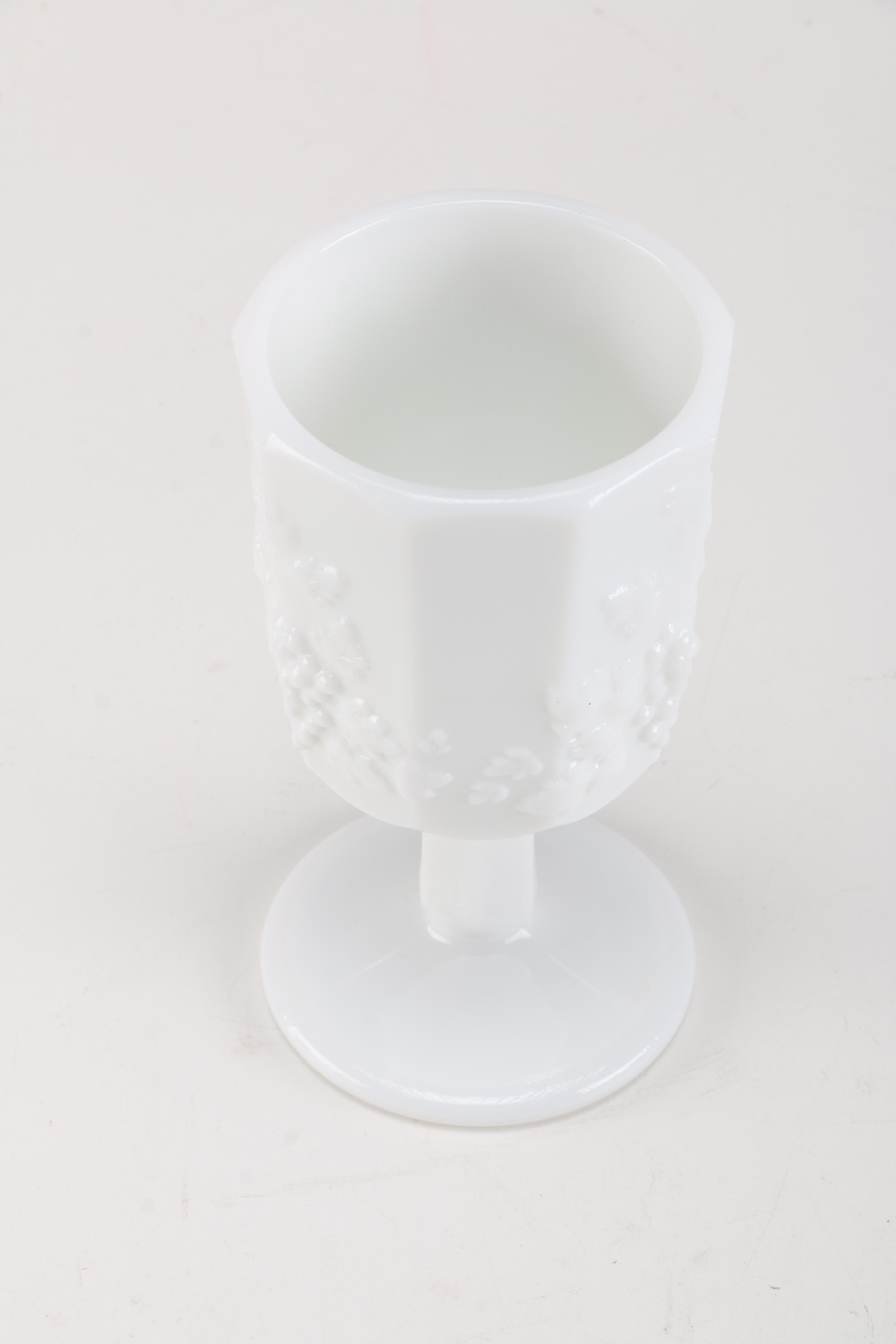 White Milk Glass Tableware and Decor