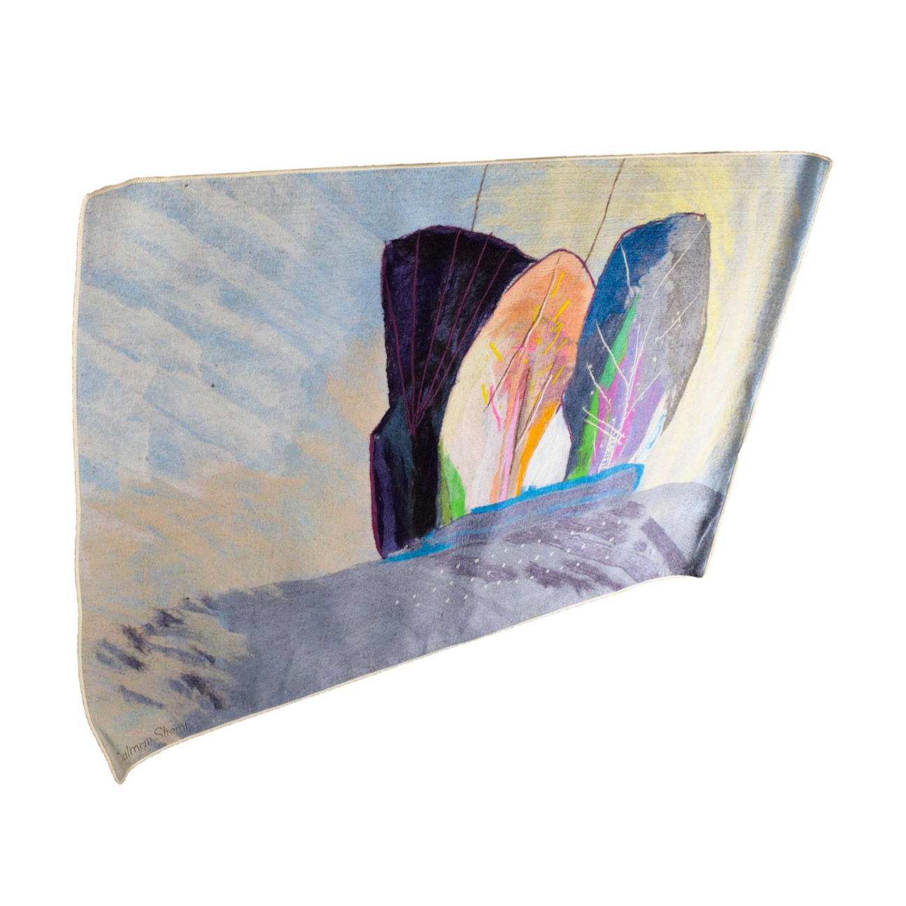 "Arboles Monumento" #9 Signed Calman Shemi Textile