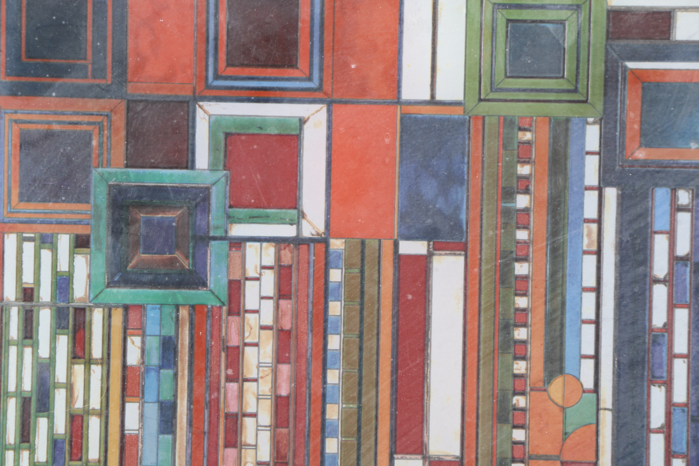 Frank Lloyd Wright Reproduction Glass Panel