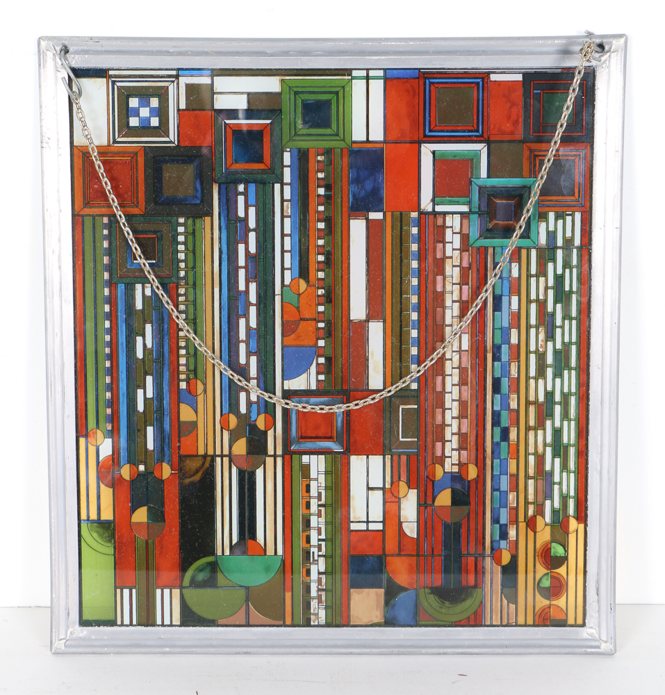 Frank Lloyd Wright Reproduction Glass Panel