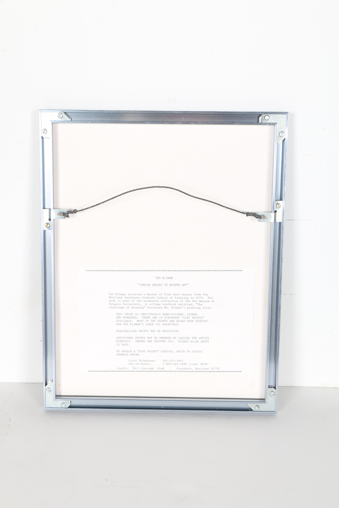 Ted Kliman Signed Limited Edition Lithograph "They Shall Not Be Forgotten"