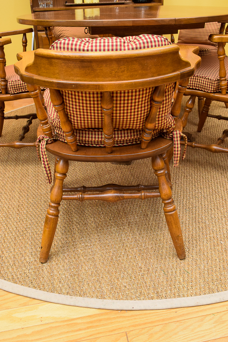 Oak Captains Chairs and Table