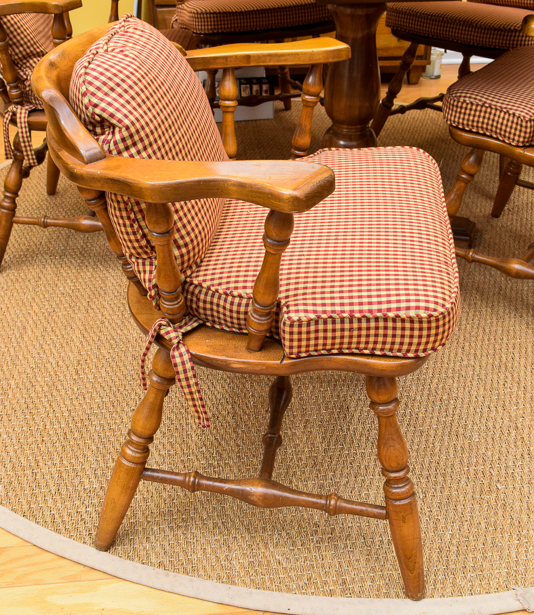 Oak Captains Chairs and Table
