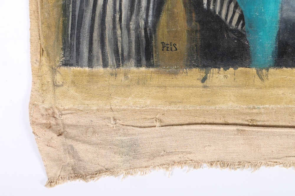 Albert Pels Oil Painting on Unstretched Canvas Portrait of a Woman