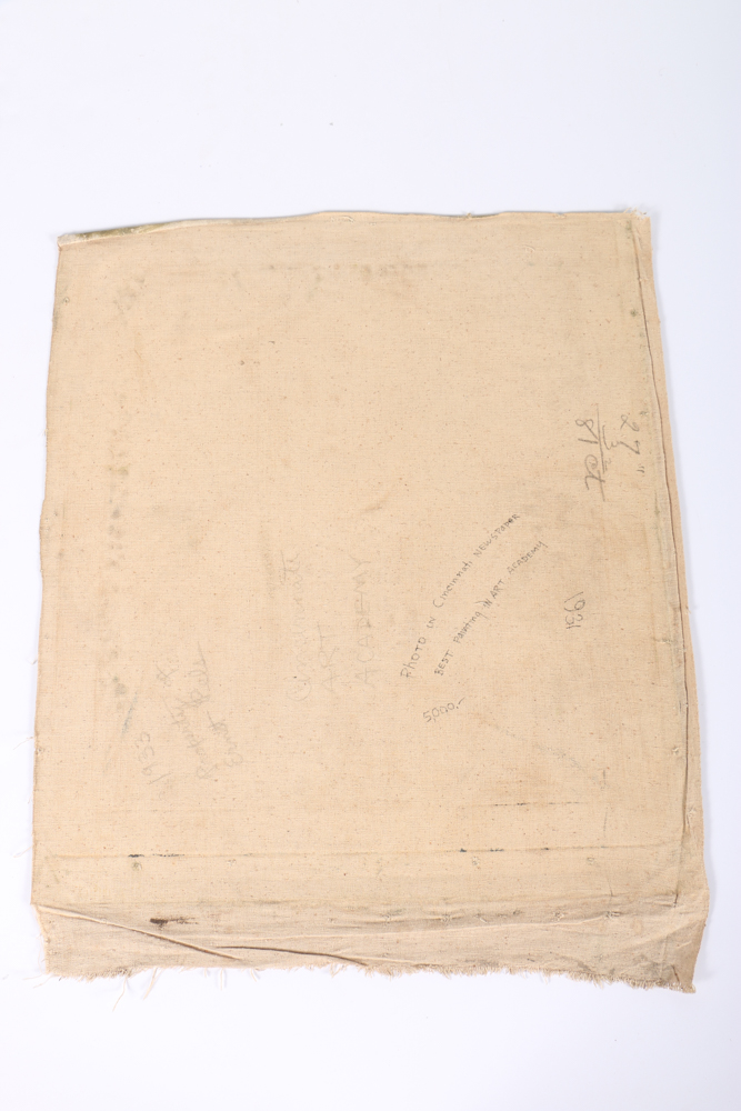 Albert Pels Oil Painting on Unstretched Canvas Portrait of a Woman