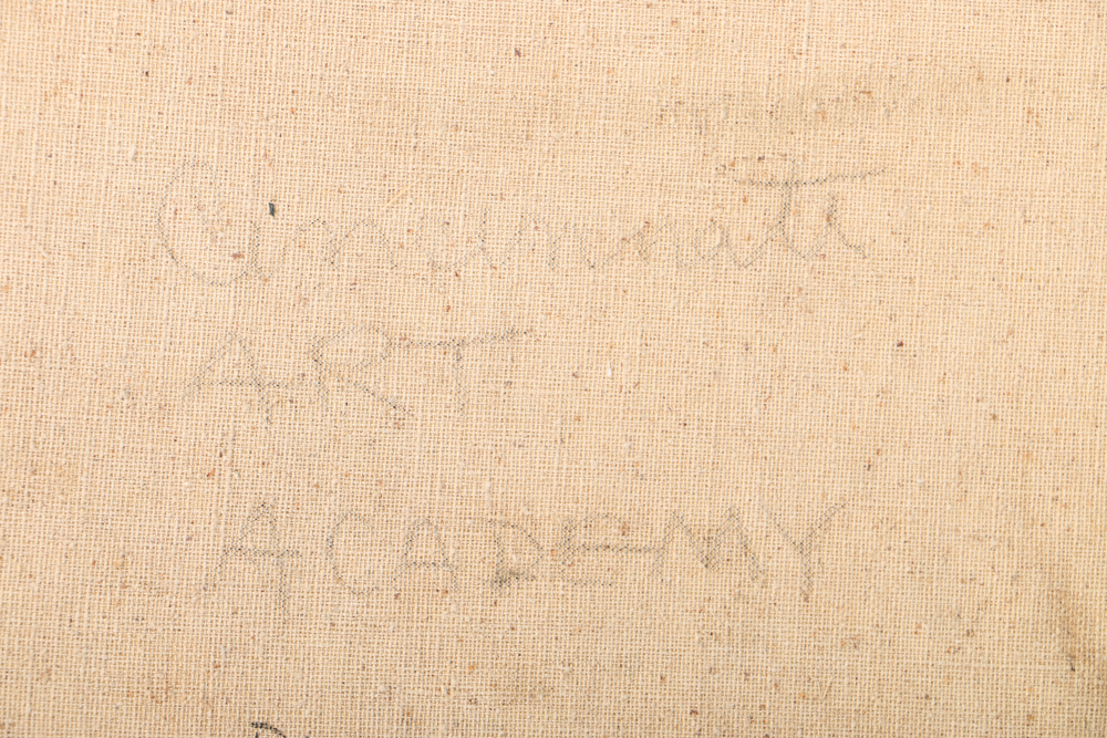 Albert Pels Oil Painting on Unstretched Canvas Portrait of a Woman